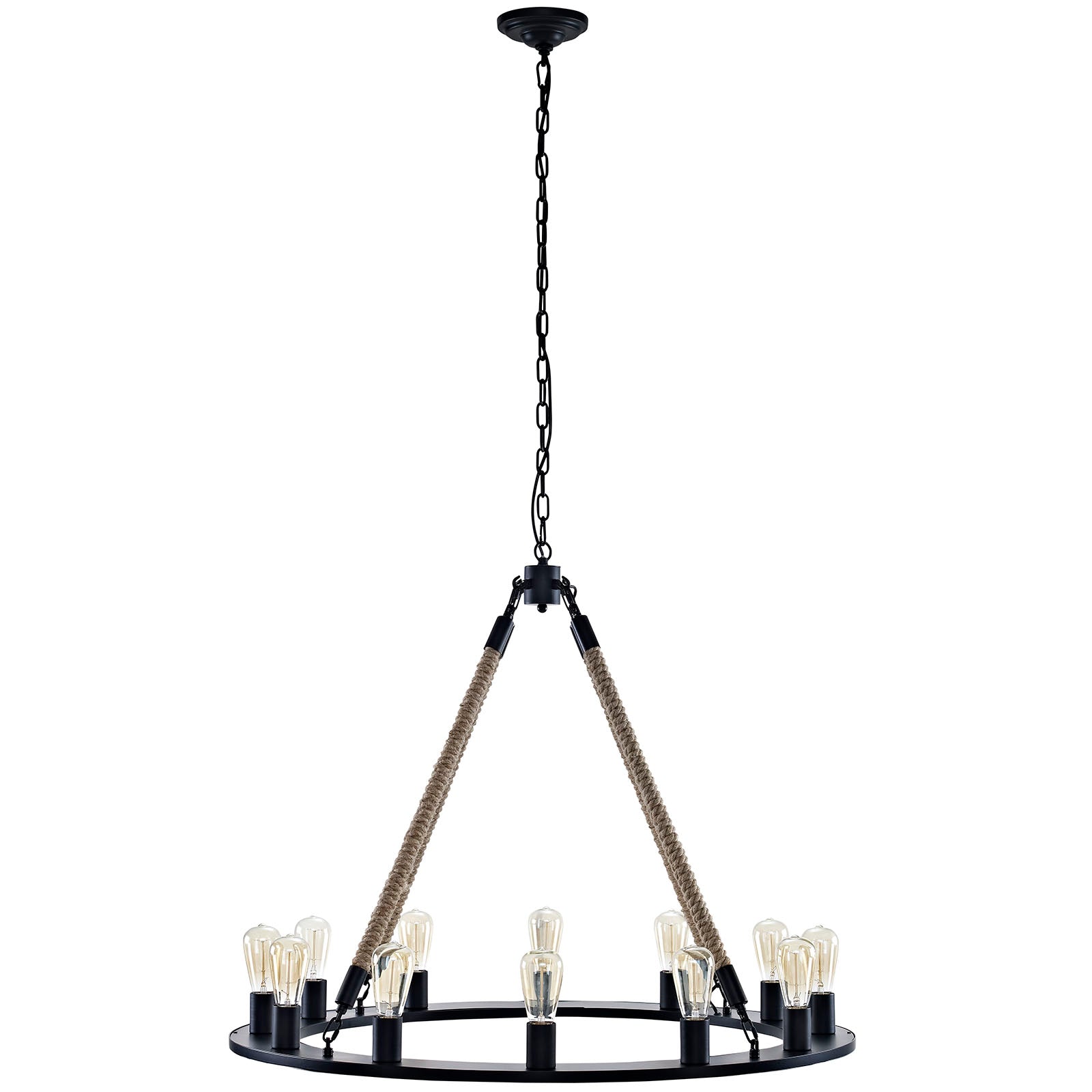 Modway Encircle Chandelier - Brown | Chandeliers | 