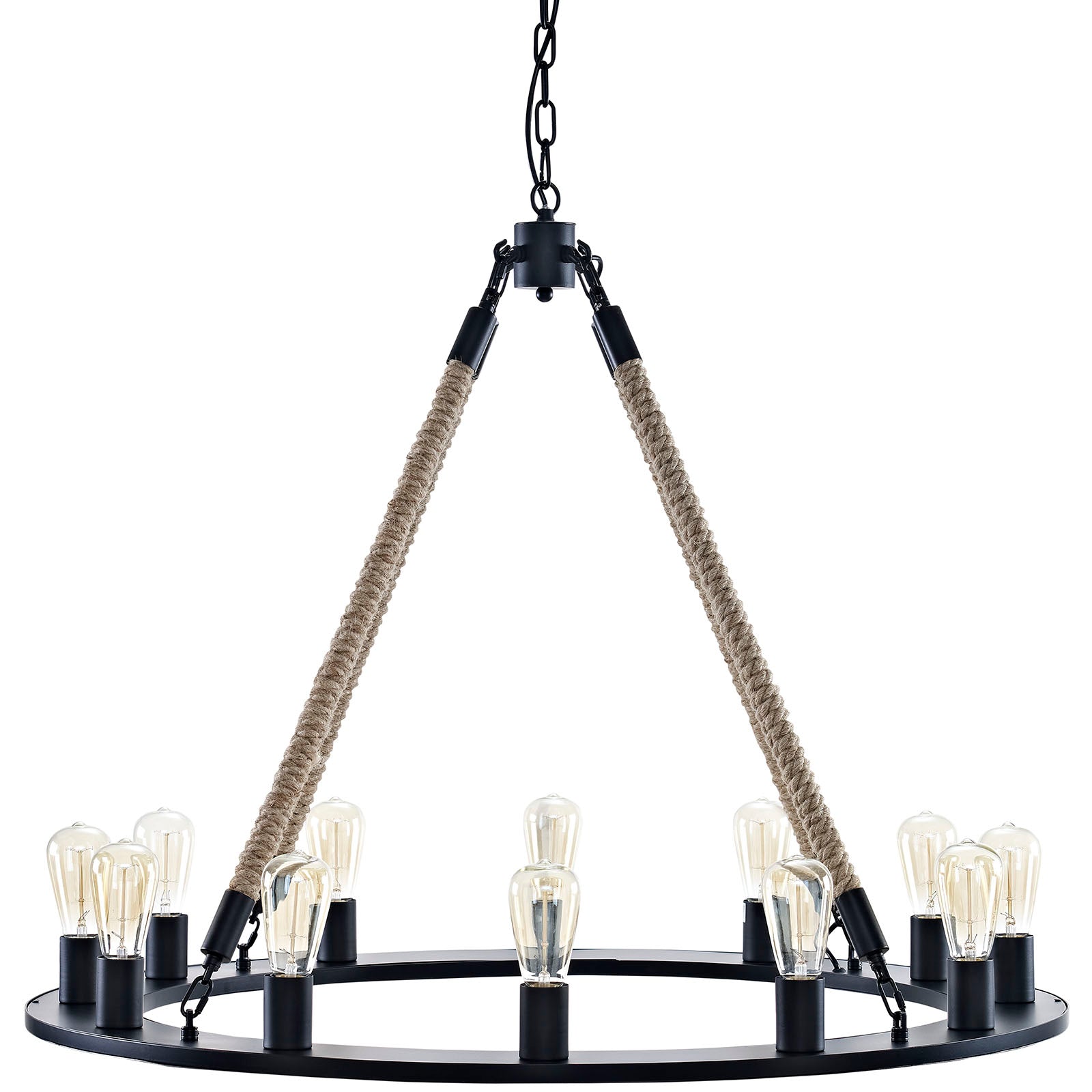 Modway Encircle Chandelier - Brown | Chandeliers | 