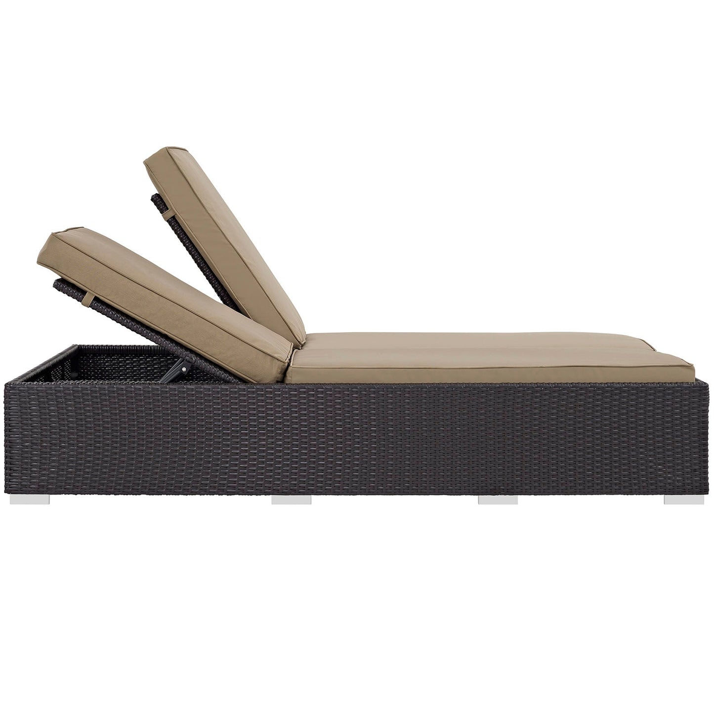 Modway Convene Double Outdoor Patio Chaise | Outdoor Recliners & Lounge Chairs | 