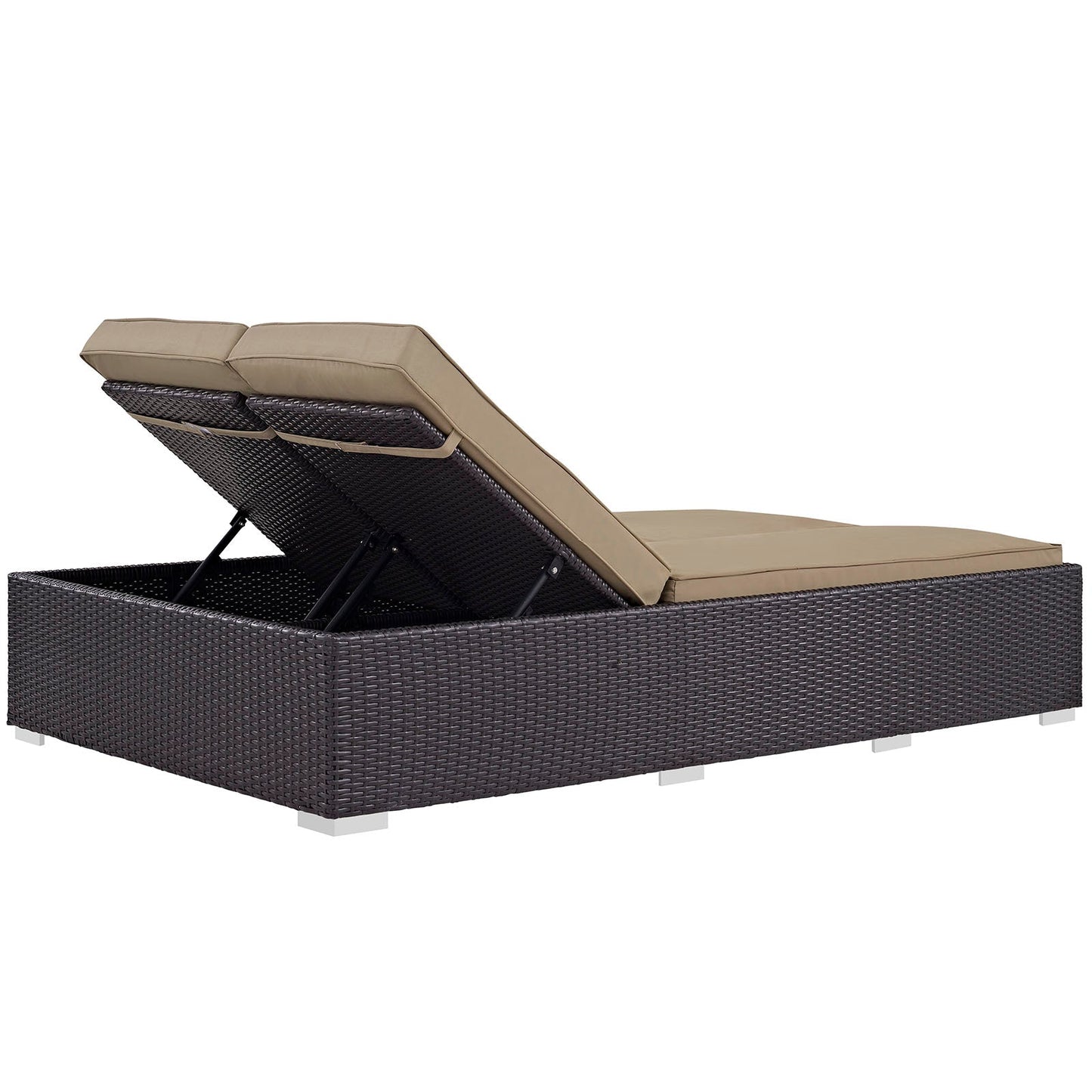 Modway Convene Double Outdoor Patio Chaise | Outdoor Recliners & Lounge Chairs | 