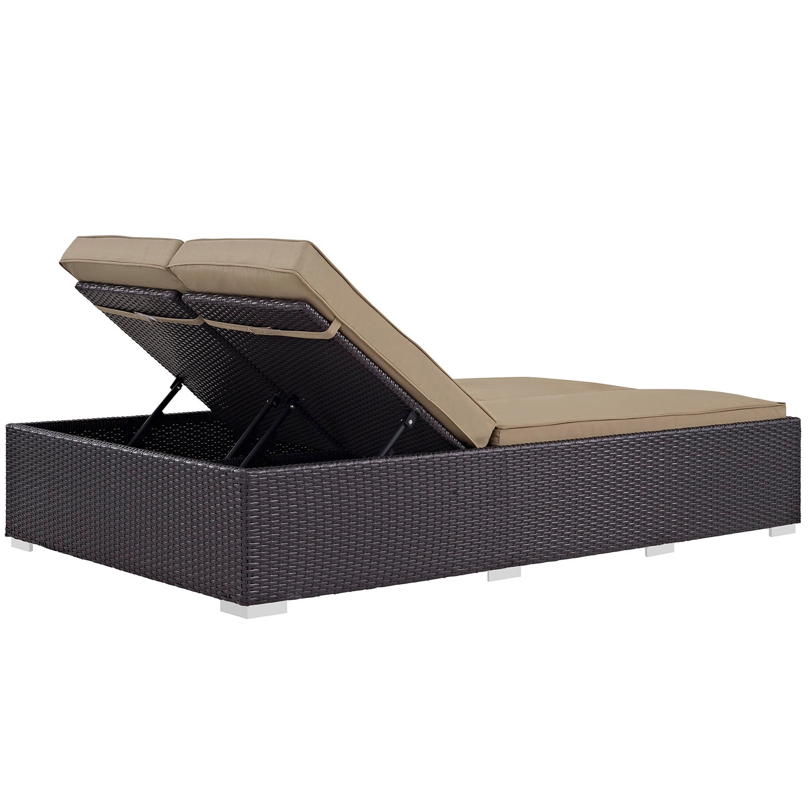 Modway Convene Double Outdoor Patio Chaise | Outdoor Recliners & Lounge Chairs | 