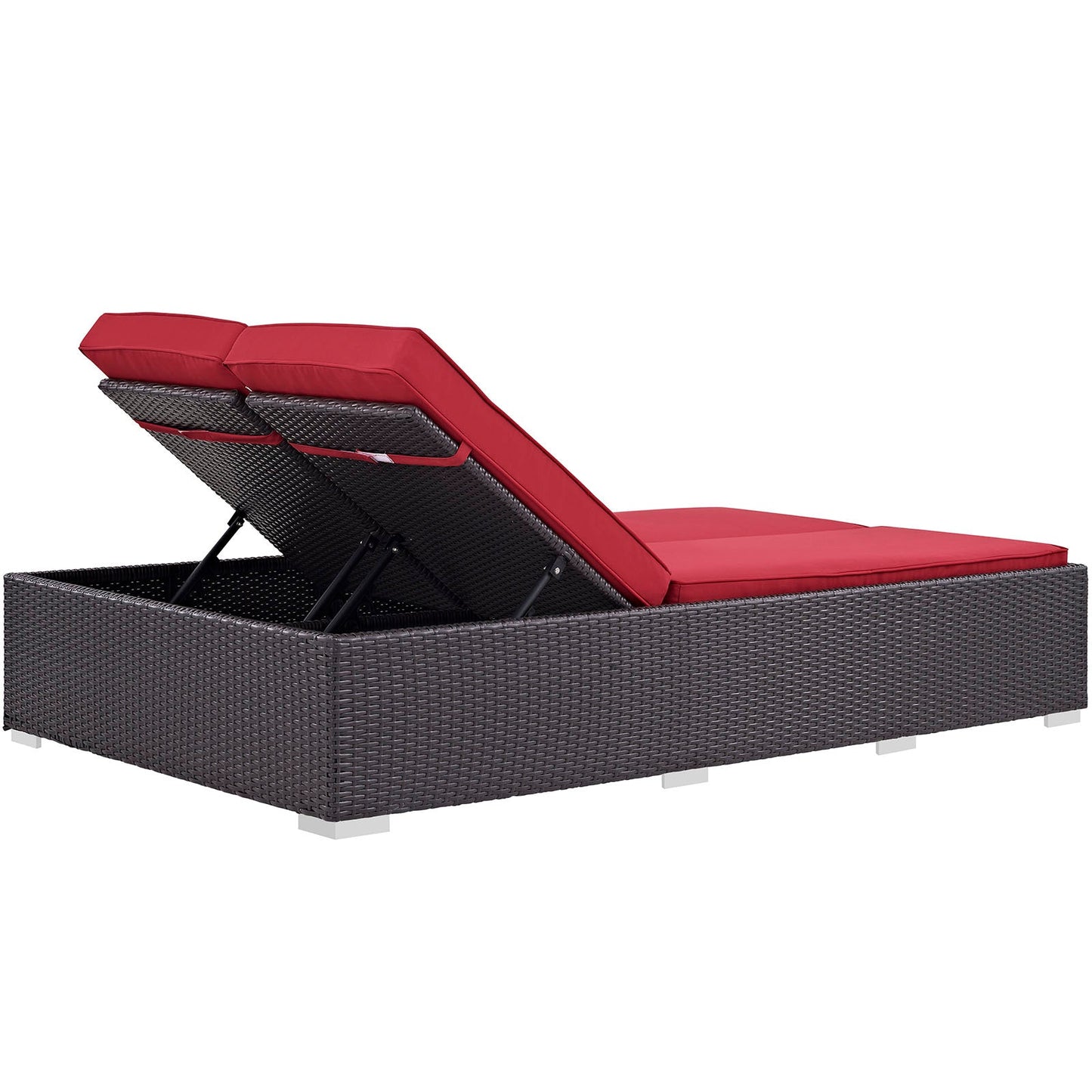 Modway Convene Double Outdoor Patio Chaise | Outdoor Recliners & Lounge Chairs | 