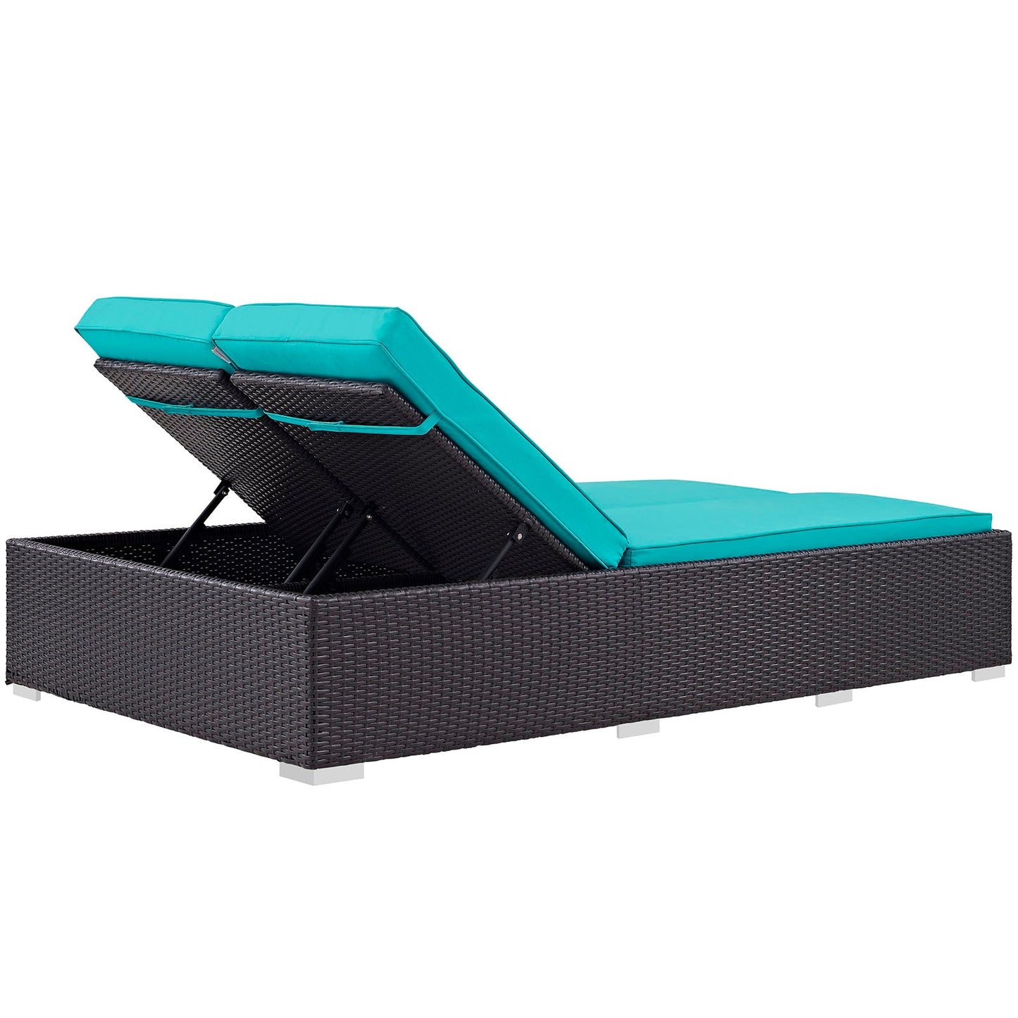Modway Convene Double Outdoor Patio Chaise | Outdoor Recliners & Lounge Chairs | 