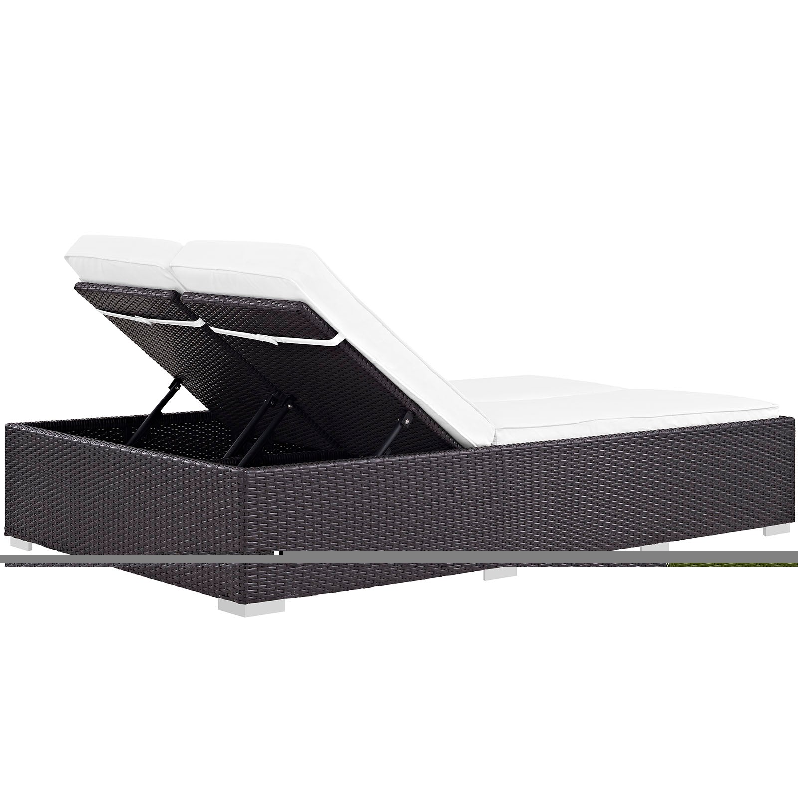 Modway Convene Double Outdoor Patio Chaise | Outdoor Recliners & Lounge Chairs | 
