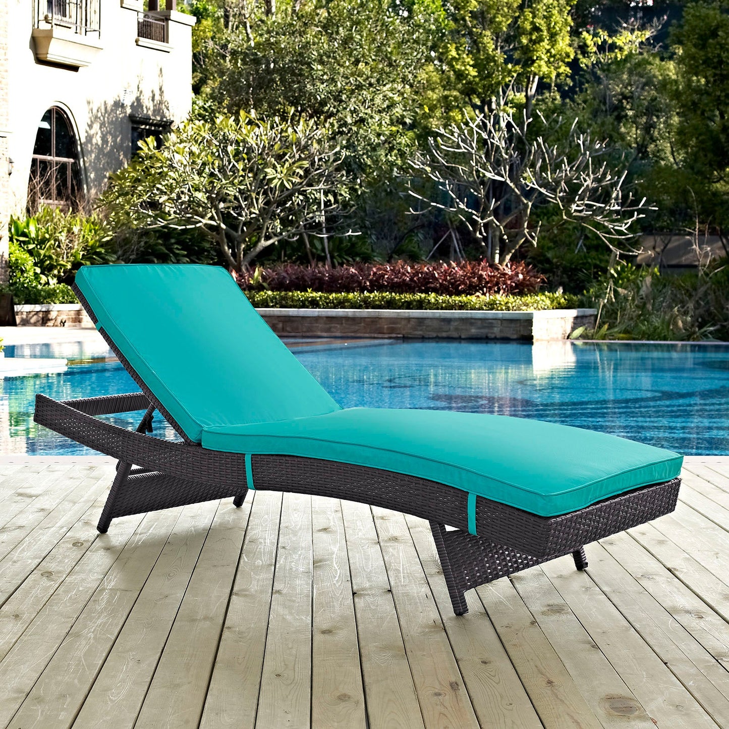 Modway Convene Outdoor Patio Chaise | Outdoor Patio Daybed | 