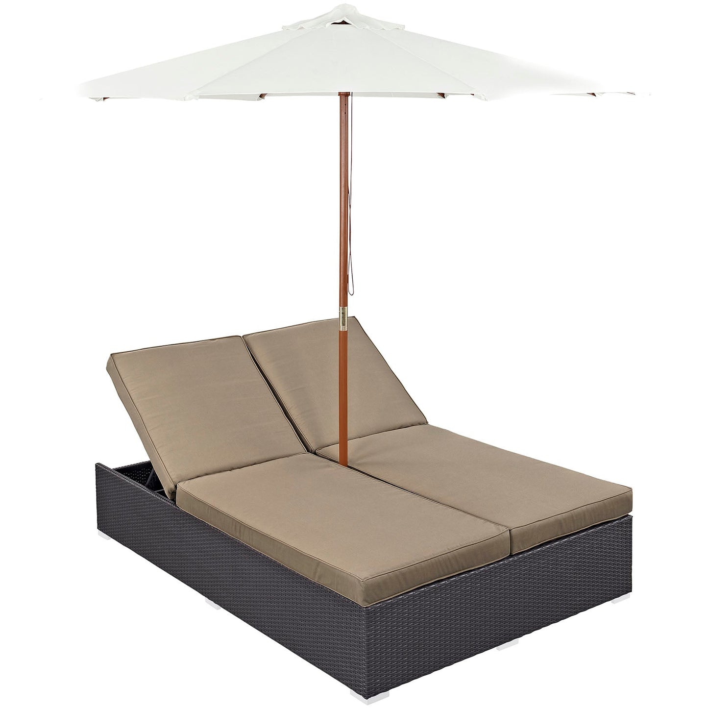 Modway Convene Double Outdoor Patio Chaise - EEI-2180 | Outdoor Recliners & Lounge Chairs | 