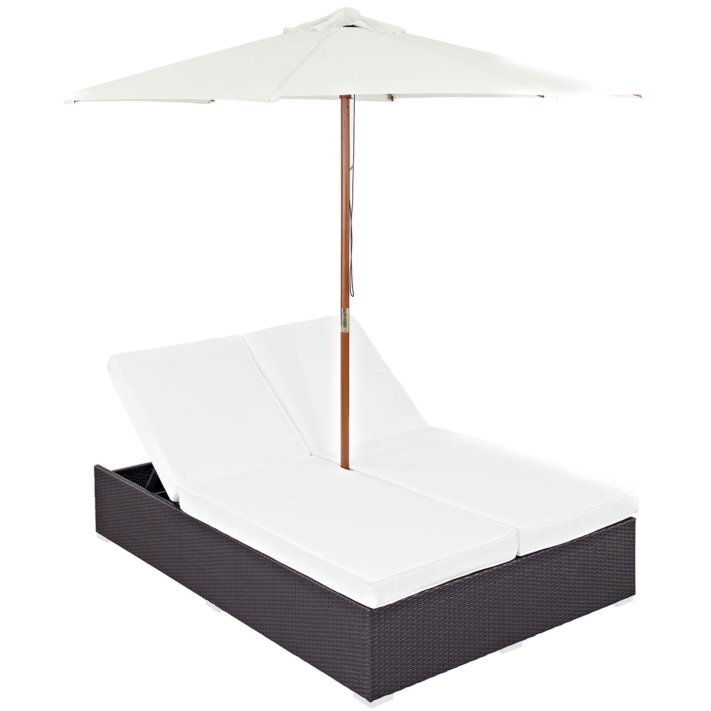 Modway Convene Double Outdoor Patio Chaise - EEI-2180 | Outdoor Recliners & Lounge Chairs | 