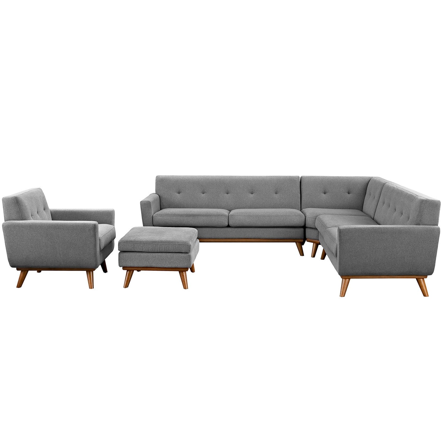 Modway Engage 5 Piece Sectional Sofa - EEI-2186 | Sectional | 