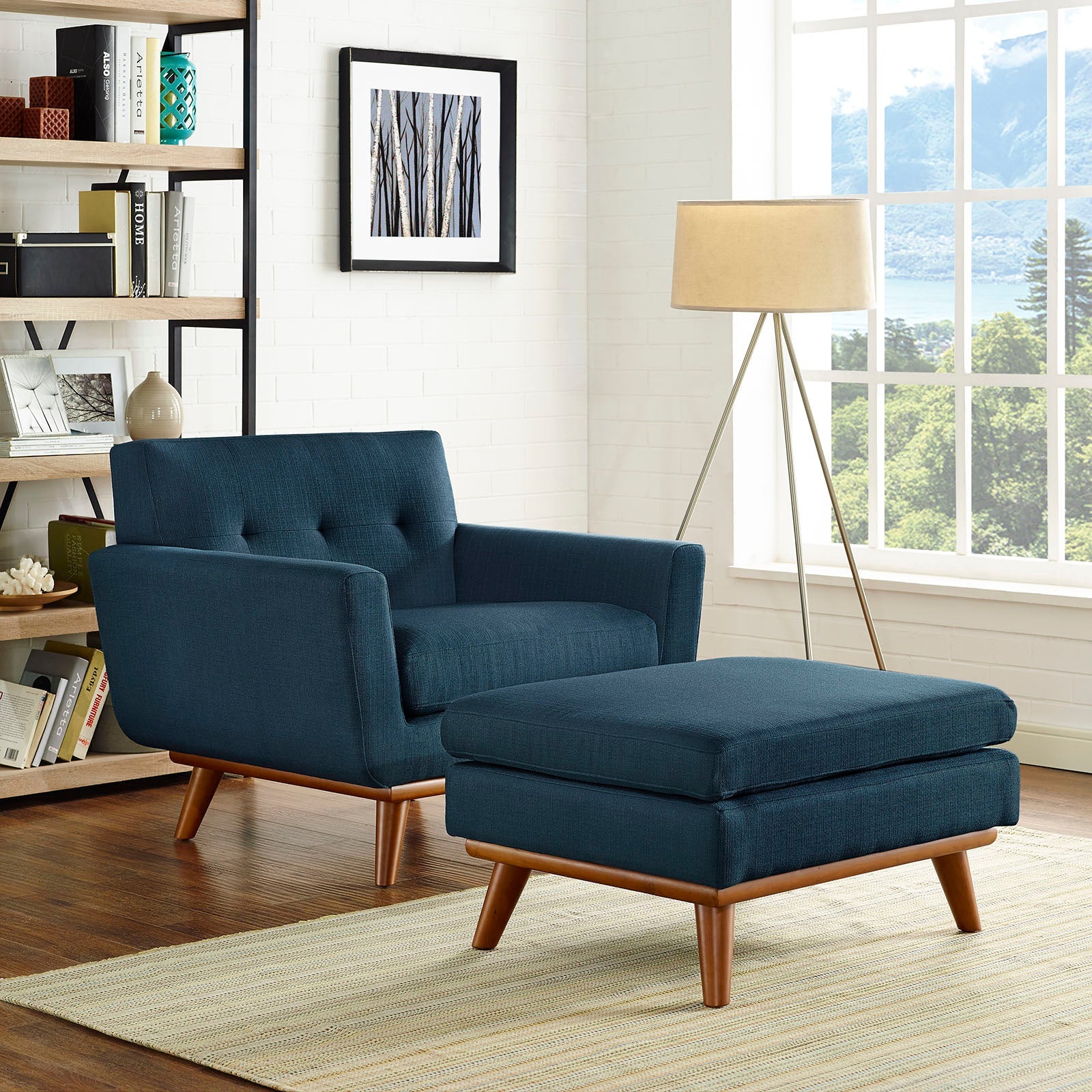 Modway Engage 2 Piece Armchair and Ottoman | Armchairs | 