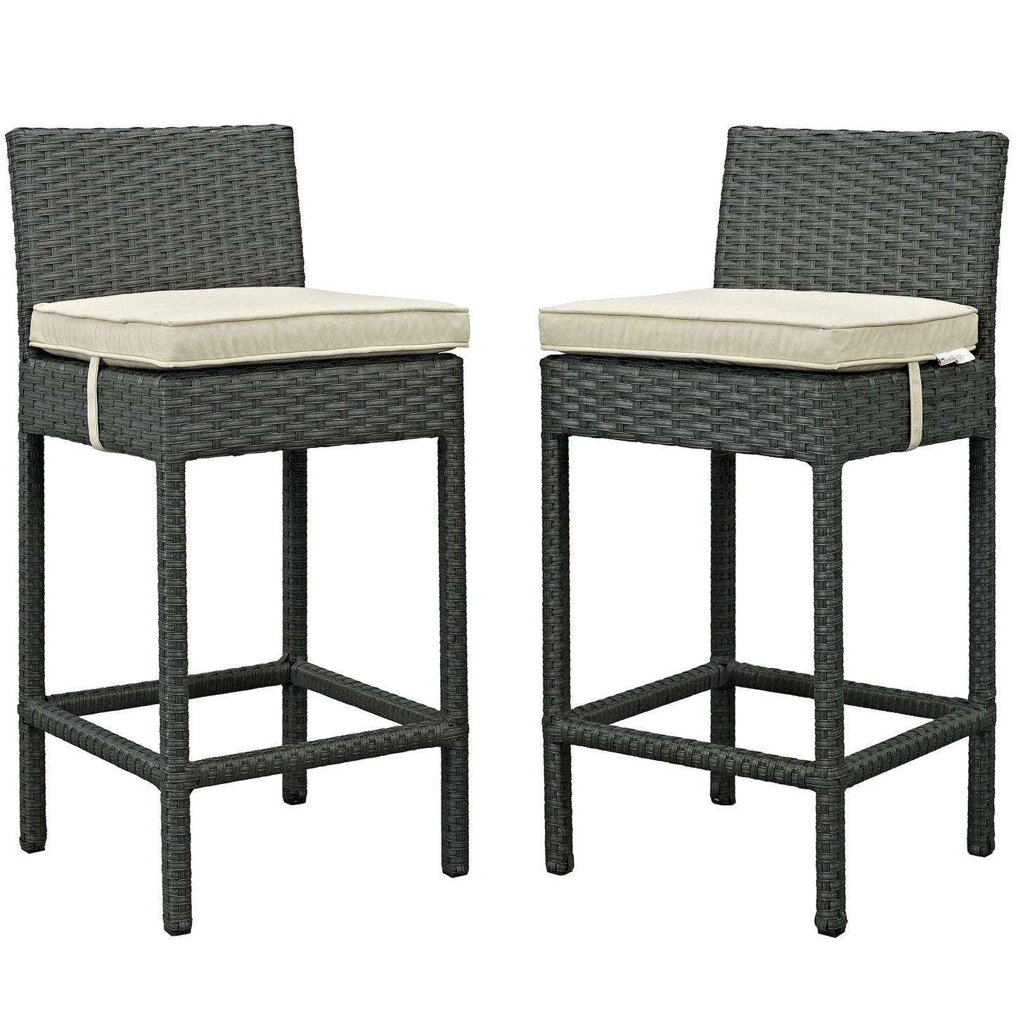 Sojourn 2 Piece Outdoor Patio Sunbrella® Pub Set By Modway - EEI-2195 | Bar Stools | Modishstore - 2