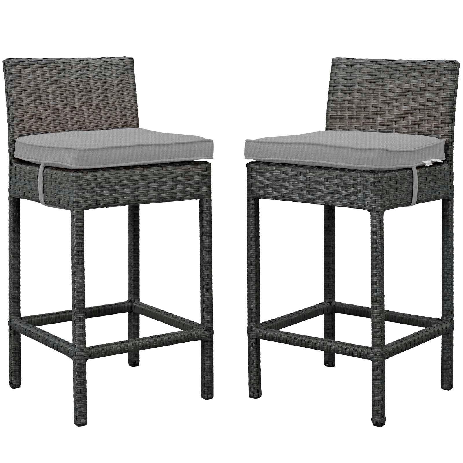 Sojourn 2 Piece Outdoor Patio Sunbrella® Pub Set By Modway - EEI-2195 | Bar Stools | Modishstore - 4