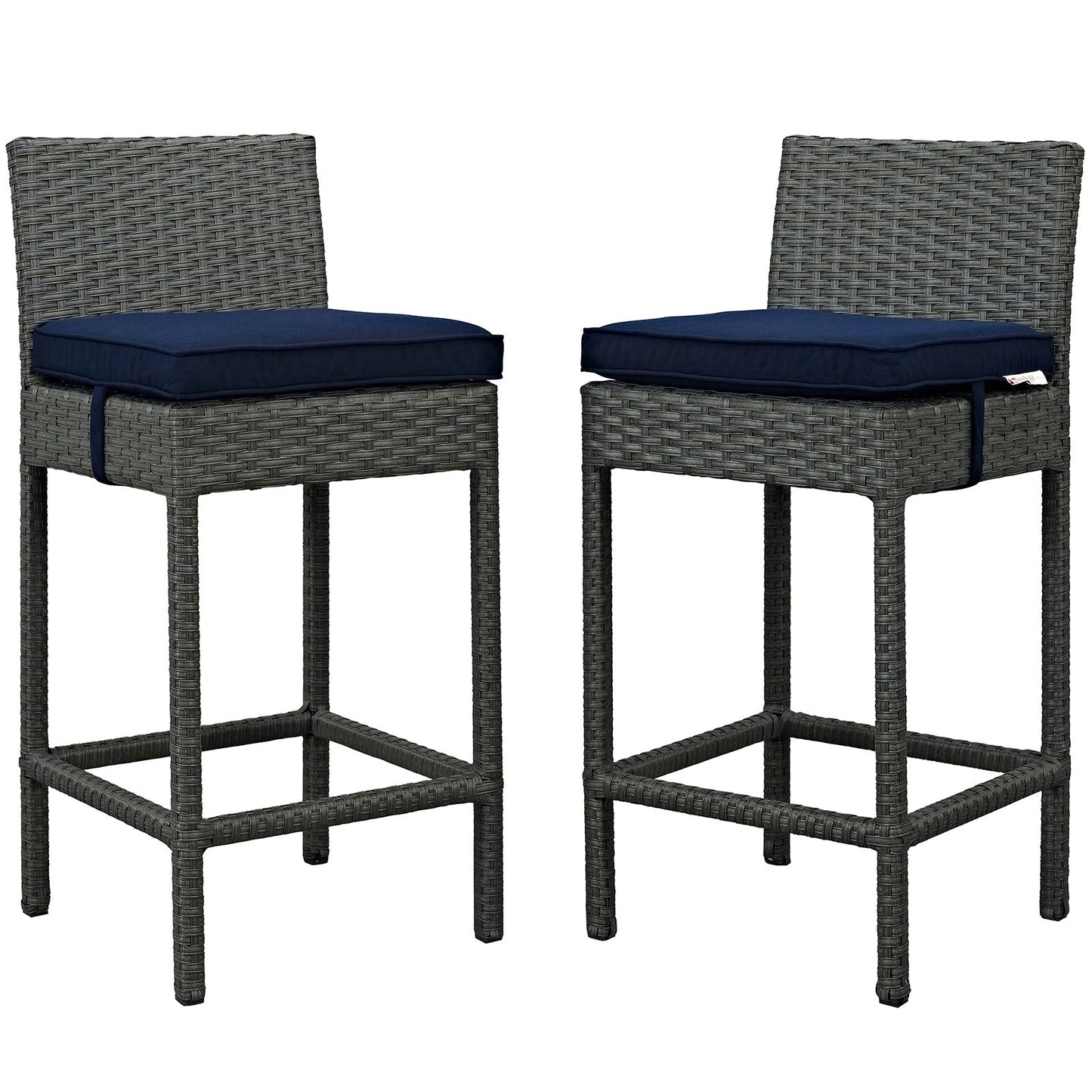 Sojourn 2 Piece Outdoor Patio Sunbrella® Pub Set By Modway - EEI-2195 | Bar Stools | Modishstore - 6