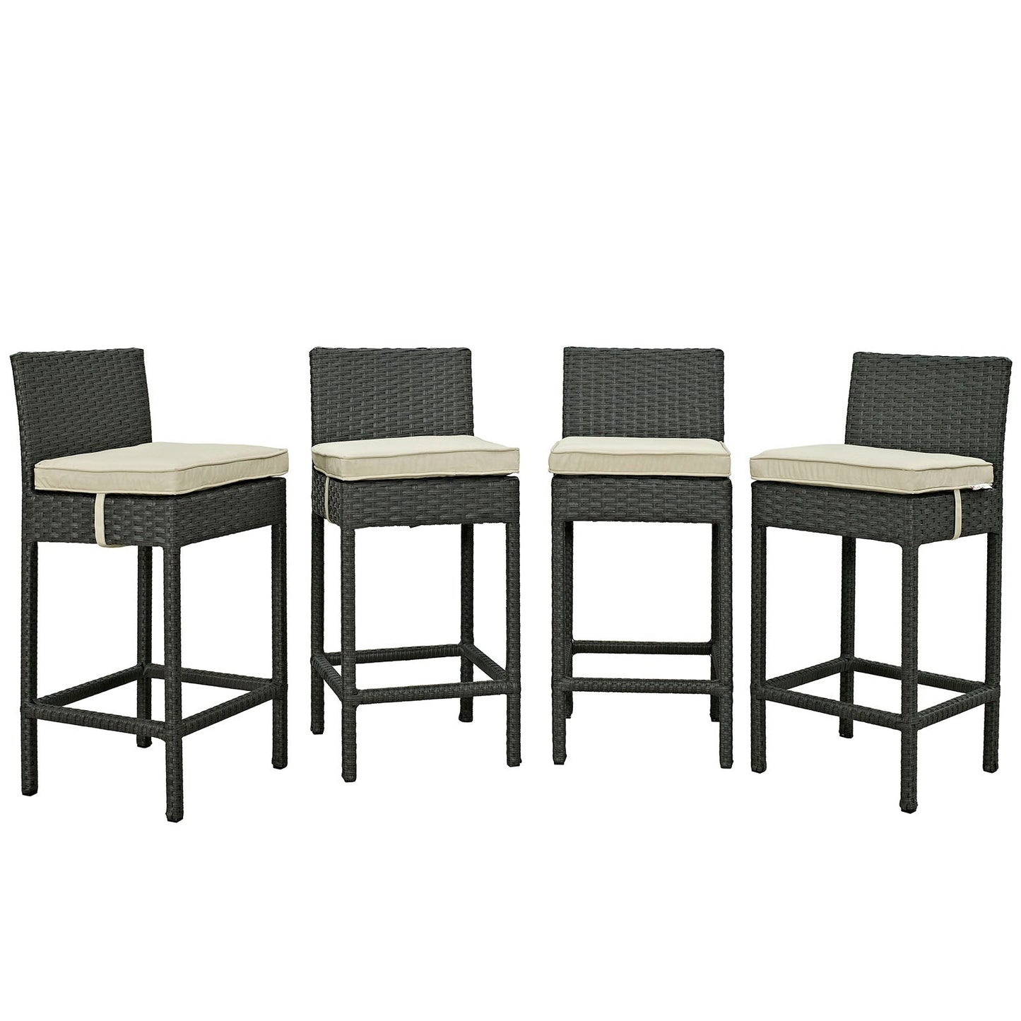 Sojourn 4 Piece Outdoor Patio Sunbrella® Pub Set By Modway - EEI-2196 | Bar Stools | Modishstore - 2