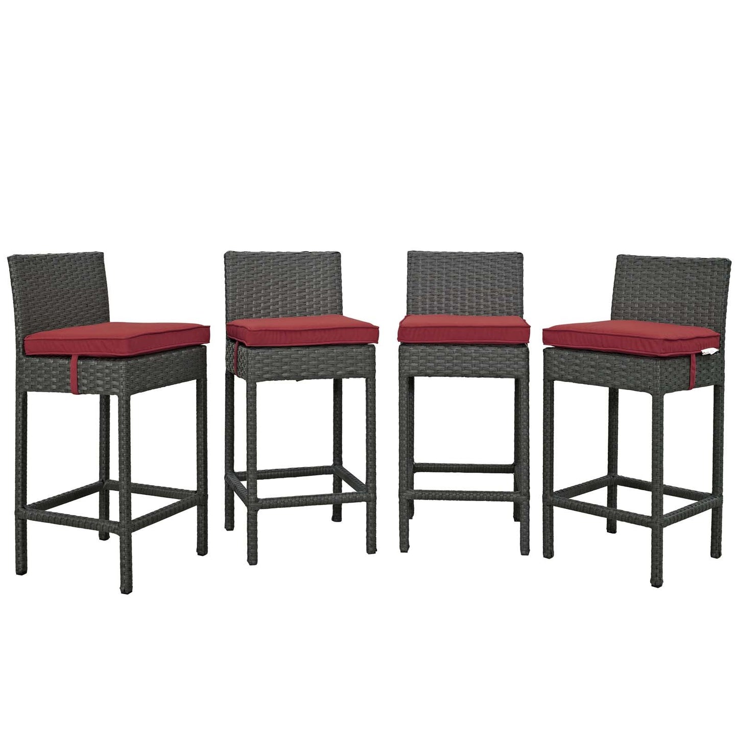 Modway Sojourn 4 Piece Outdoor Patio Sunbrella® Pub Set