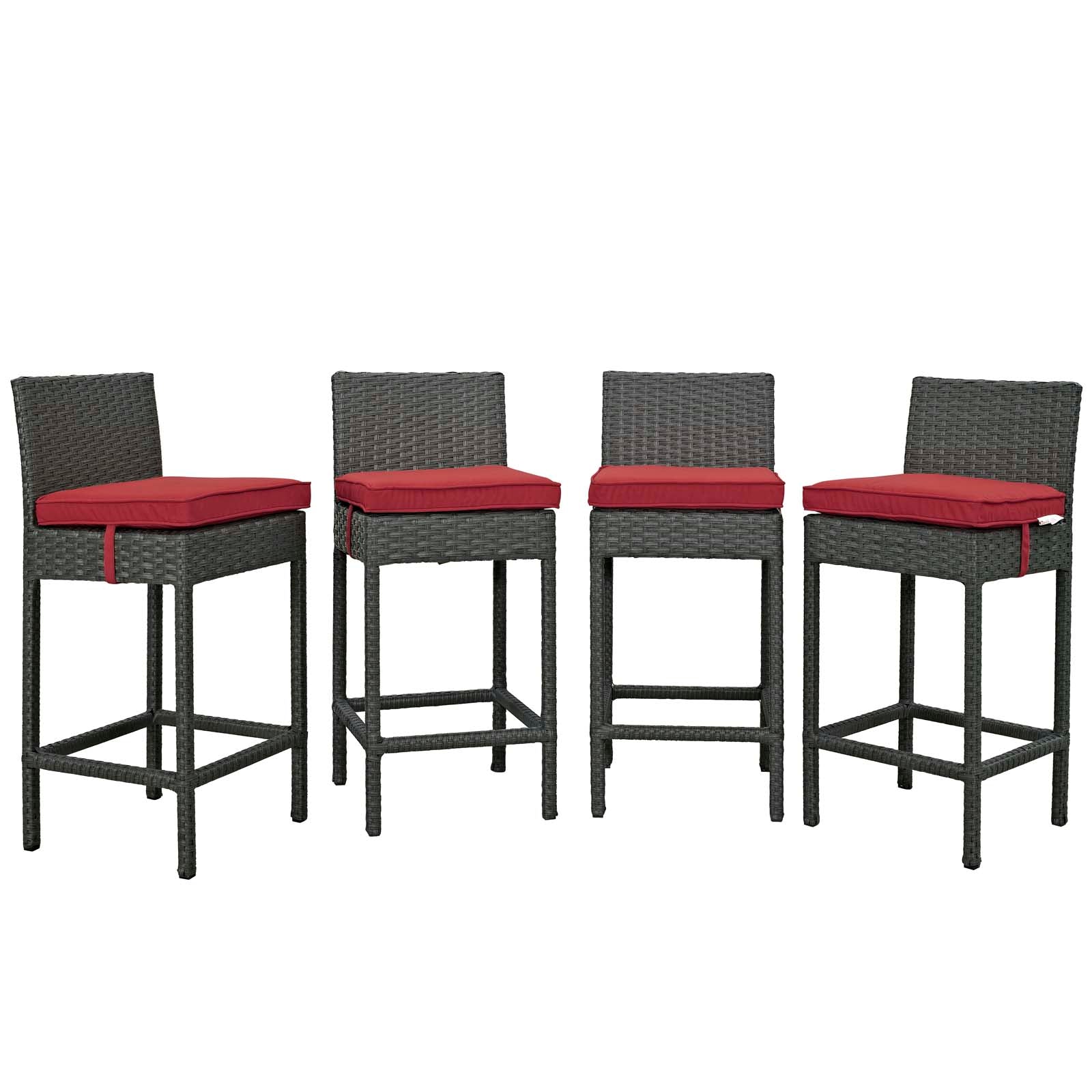 Sojourn 4 Piece Outdoor Patio Sunbrella® Pub Set By Modway - EEI-2196 | Bar Stools | Modishstore - 8