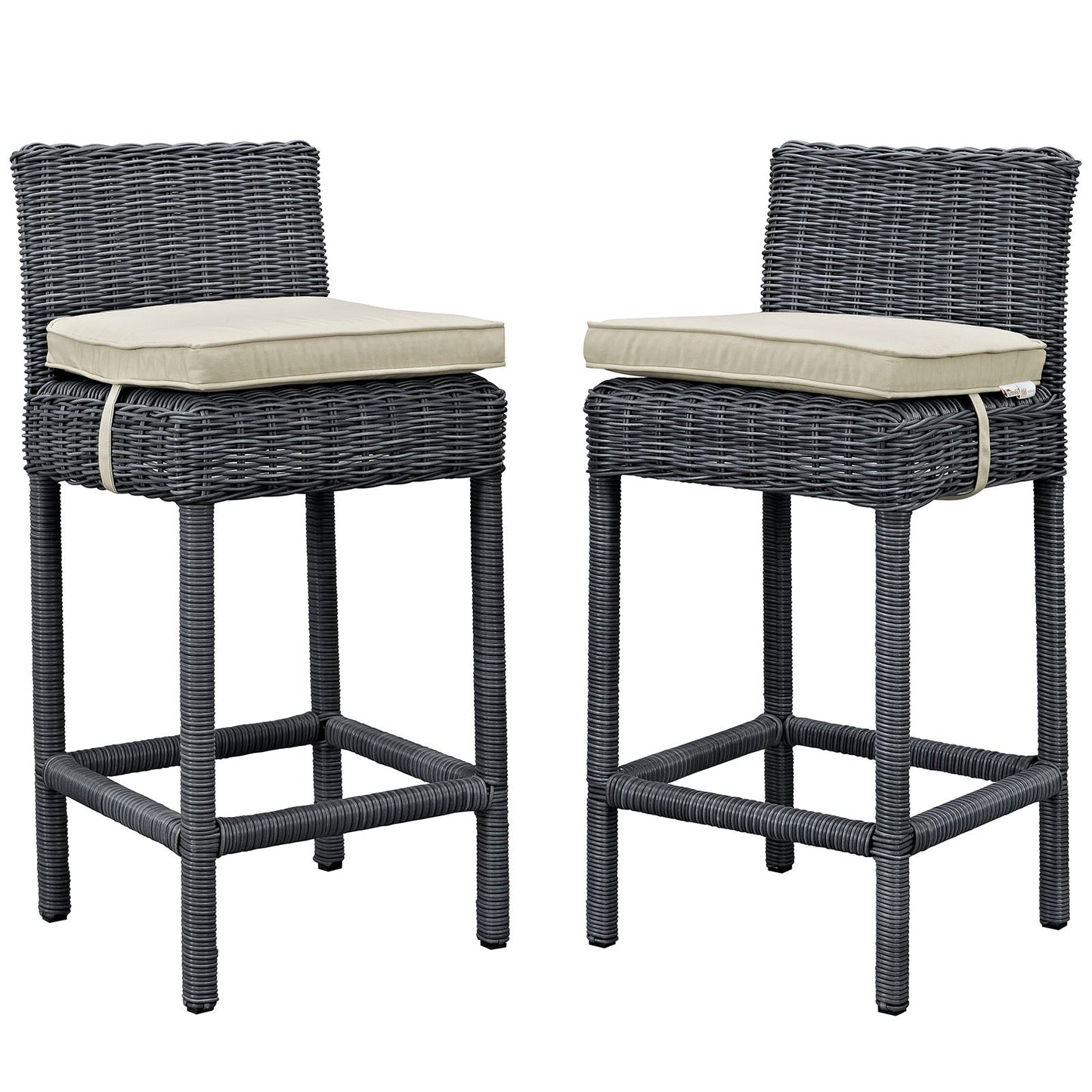 Summon 2 Piece Outdoor Patio Sunbrella® Pub Set By Modway - EEI-2197 | Bar Stools | Modishstore - 2