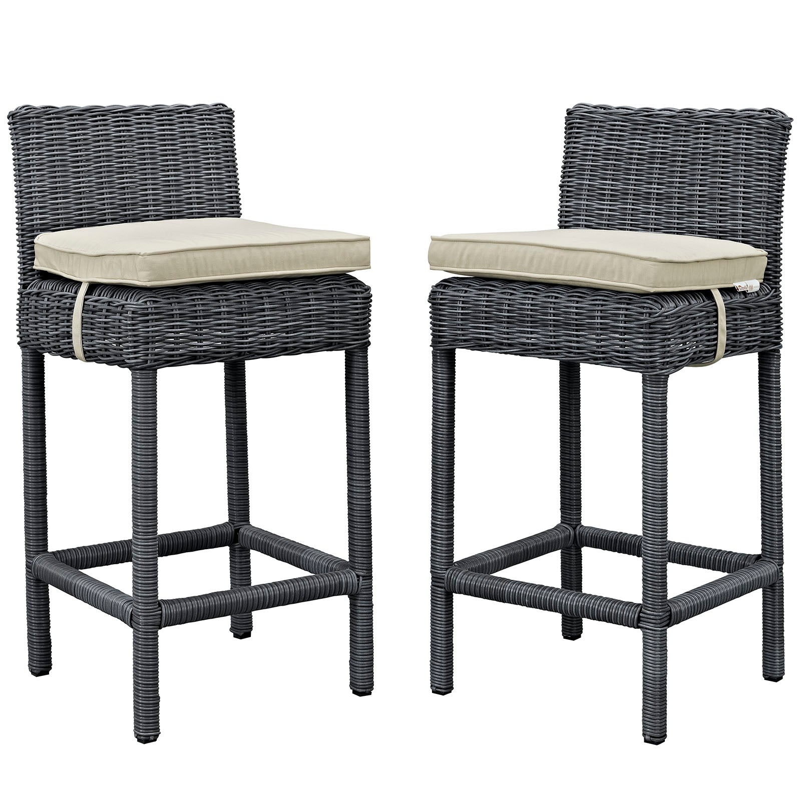 Summon 2 Piece Outdoor Patio Sunbrella® Pub Set By Modway - EEI-2197 | Bar Stools | Modishstore - 2