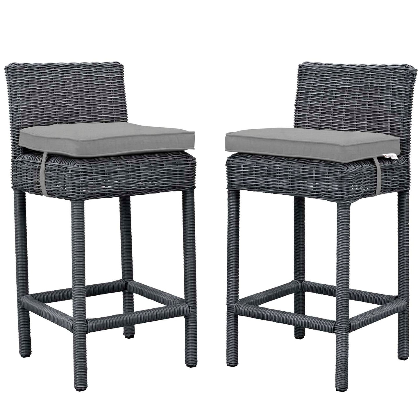 Summon 2 Piece Outdoor Patio Sunbrella® Pub Set By Modway - EEI-2197 | Bar Stools | Modishstore - 4