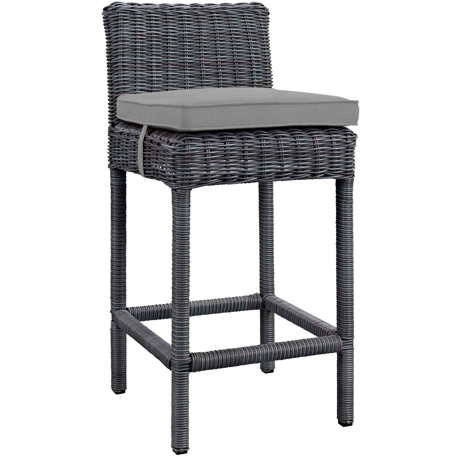 Summon 2 Piece Outdoor Patio Sunbrella® Pub Set By Modway - EEI-2197 | Bar Stools | Modishstore - 3