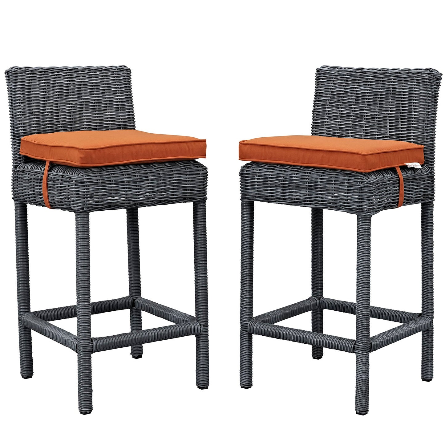 Summon 2 Piece Outdoor Patio Sunbrella® Pub Set By Modway - EEI-2197 | Bar Stools | Modishstore - 10