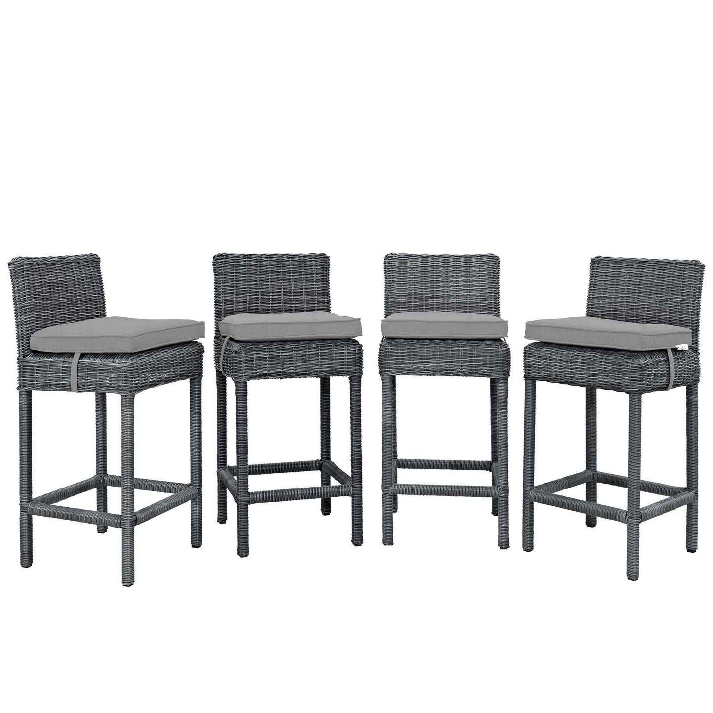 Modway Summon Bar Stool Outdoor Patio Sunbrella® Set of 4