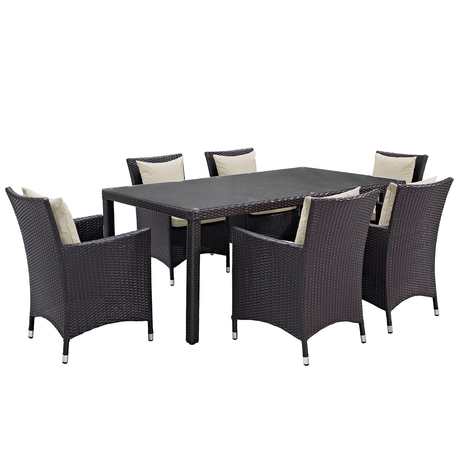 Modway Convene 7 Piece Outdoor Patio Dining Set - EEI-2199 | Outdoor Dining Set | 