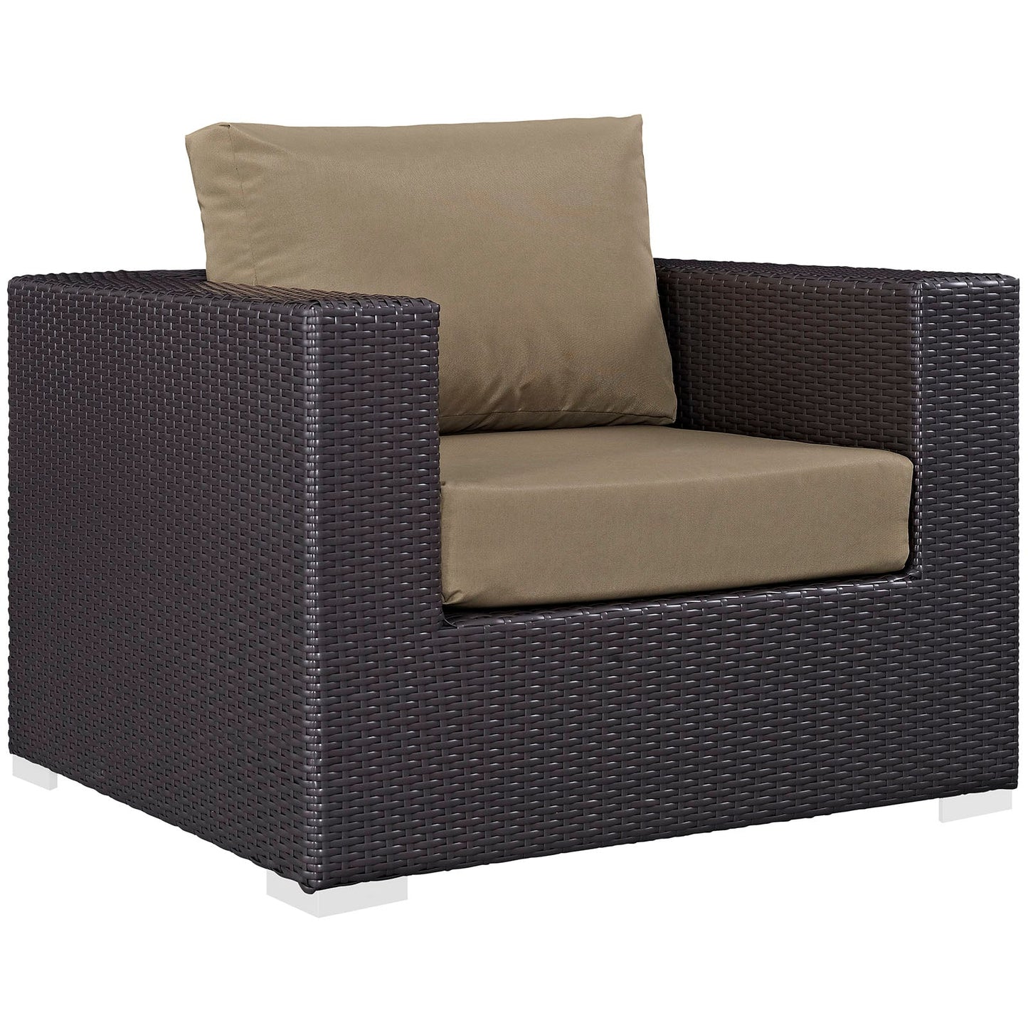 Modway Convene 4 Piece Outdoor Patio Sectional Set | Outdoor Sofas, Loveseats & Sectionals | 