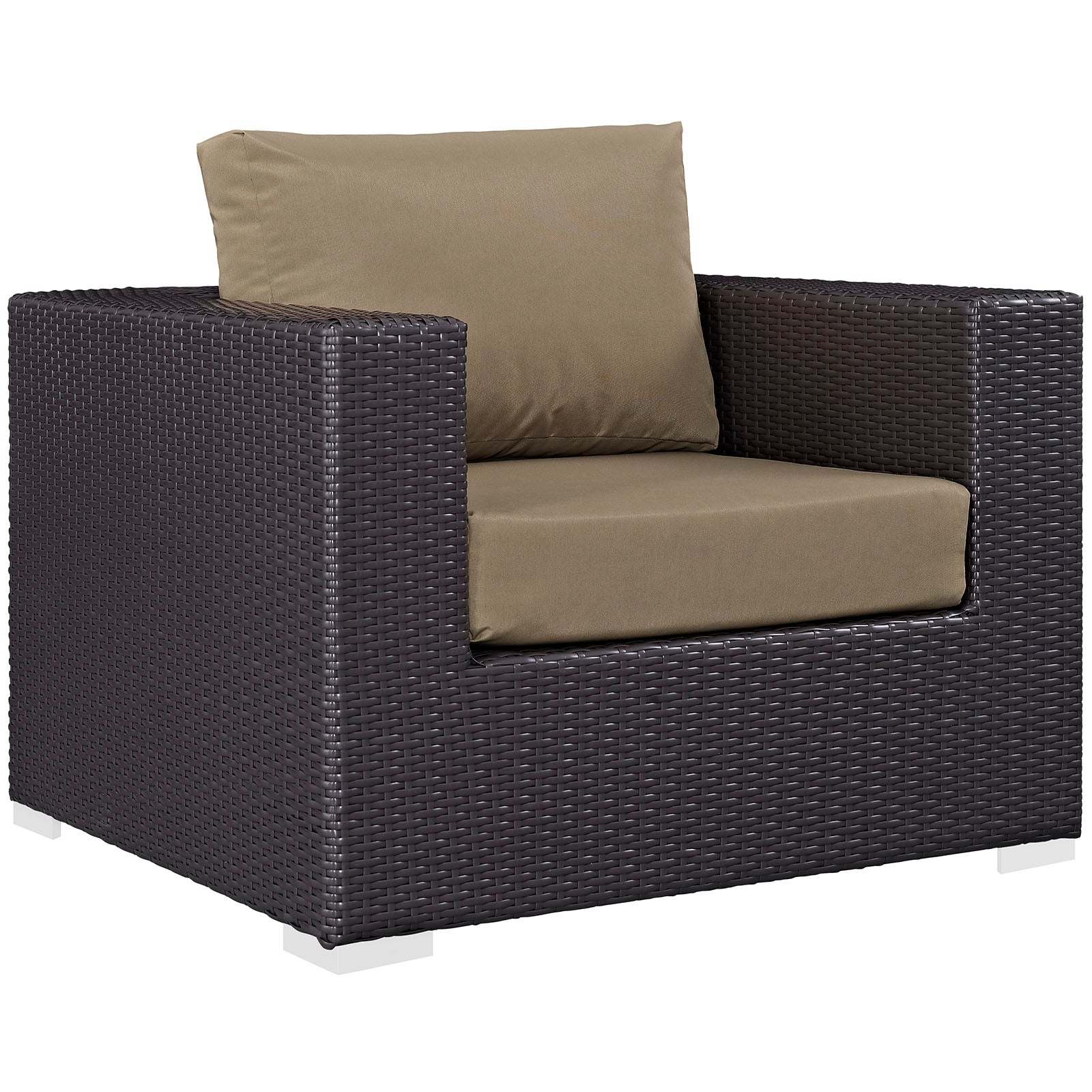 Modway Convene 4 Piece Outdoor Patio Sectional Set | Outdoor Sofas, Loveseats & Sectionals | 