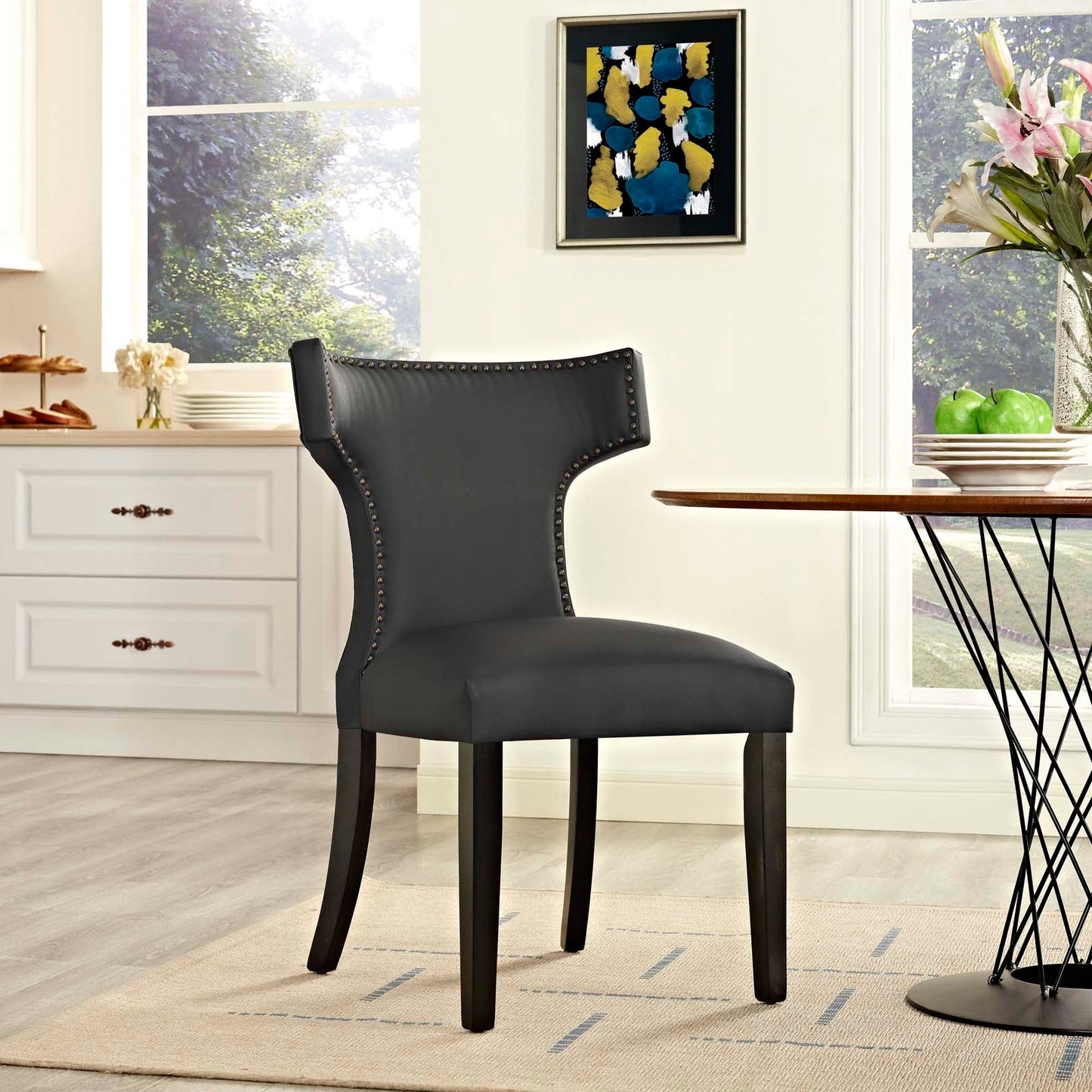 Modway Curve Vinyl Dining Chair | Dining Chairs | 
