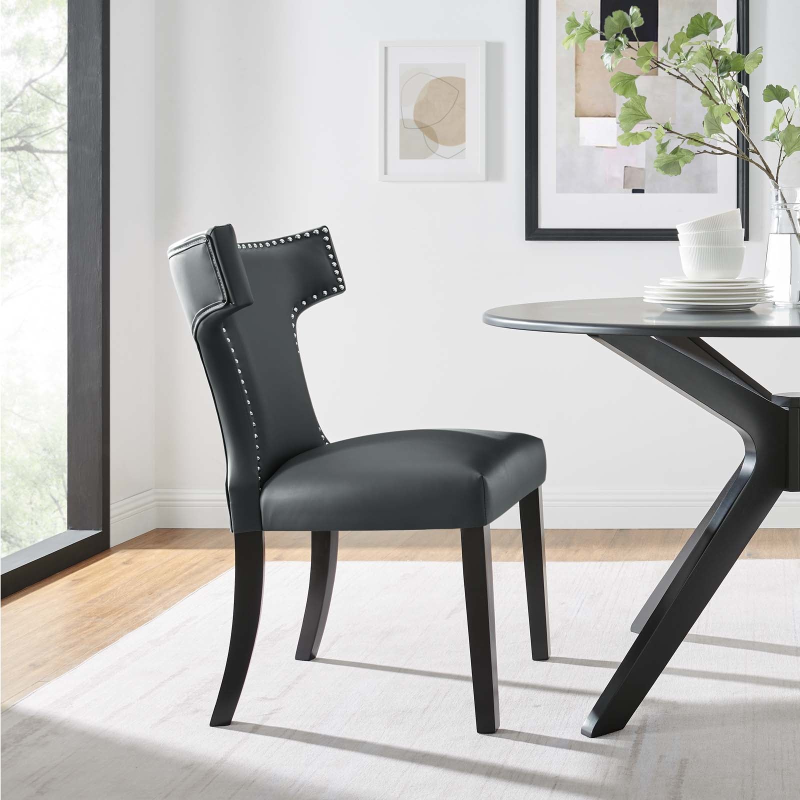Modway Curve Vinyl Dining Chair | Dining Chairs | 