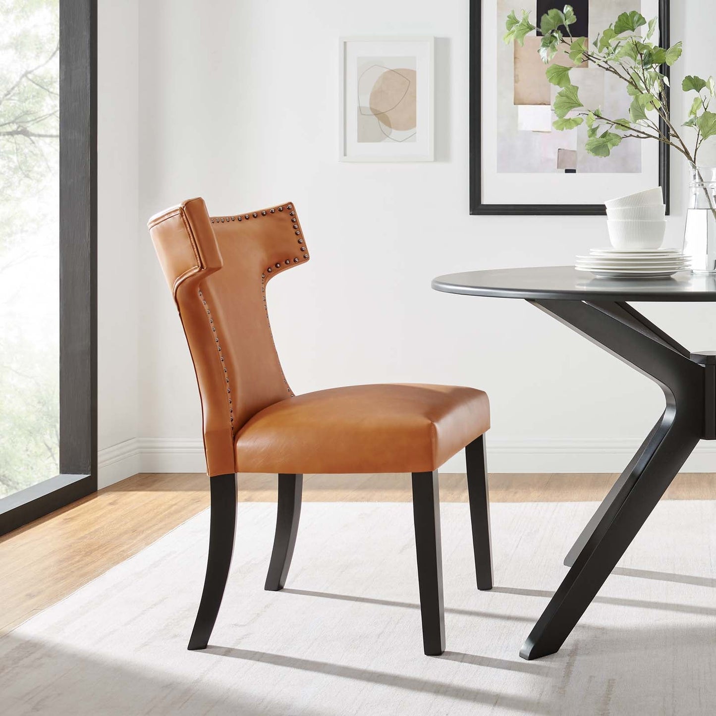 Modway Curve Vinyl Dining Chair | Dining Chairs | 
