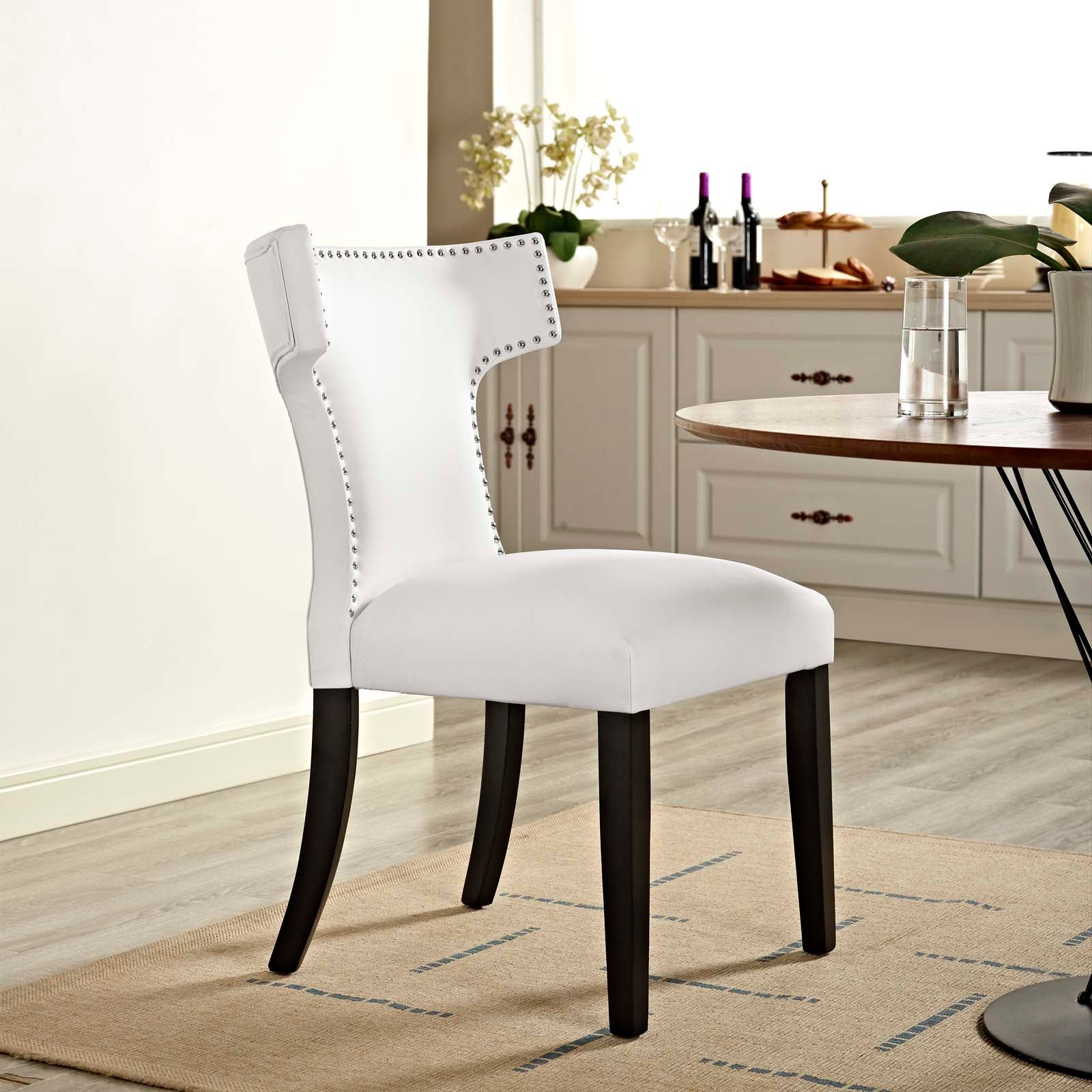 Modway Curve Vinyl Dining Chair - EEI-2220 | Dining Chairs-1