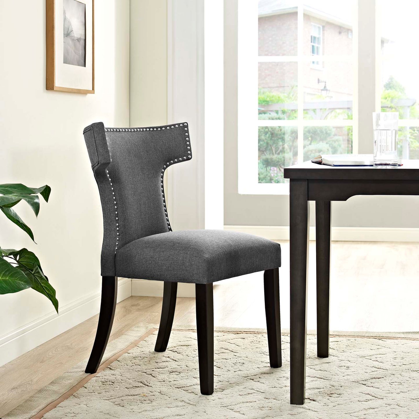 Modway Curve Fabric Dining Chair | Dining Chairs | 