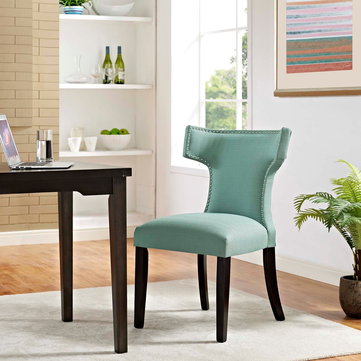 Modway Curve Fabric Dining Chair | Dining Chairs | 