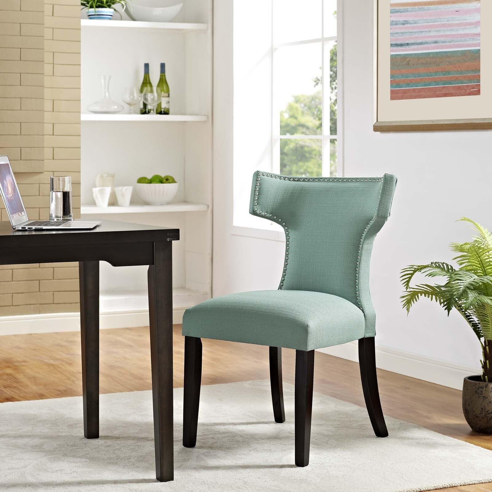 Modway Curve Fabric Dining Chair | Dining Chairs | 