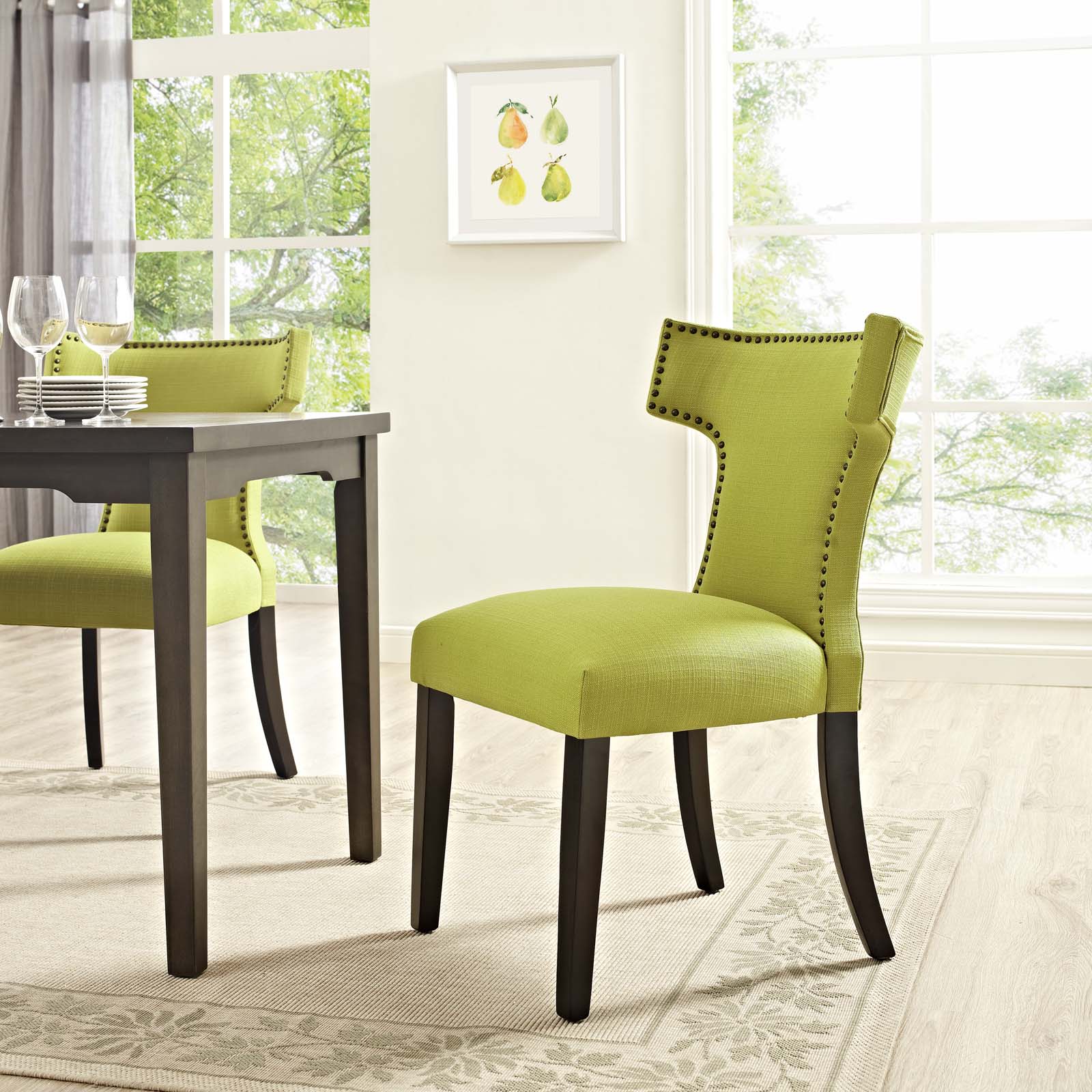 Modway Curve Fabric Dining Chair - EEI-2221 | Dining Chairs-1