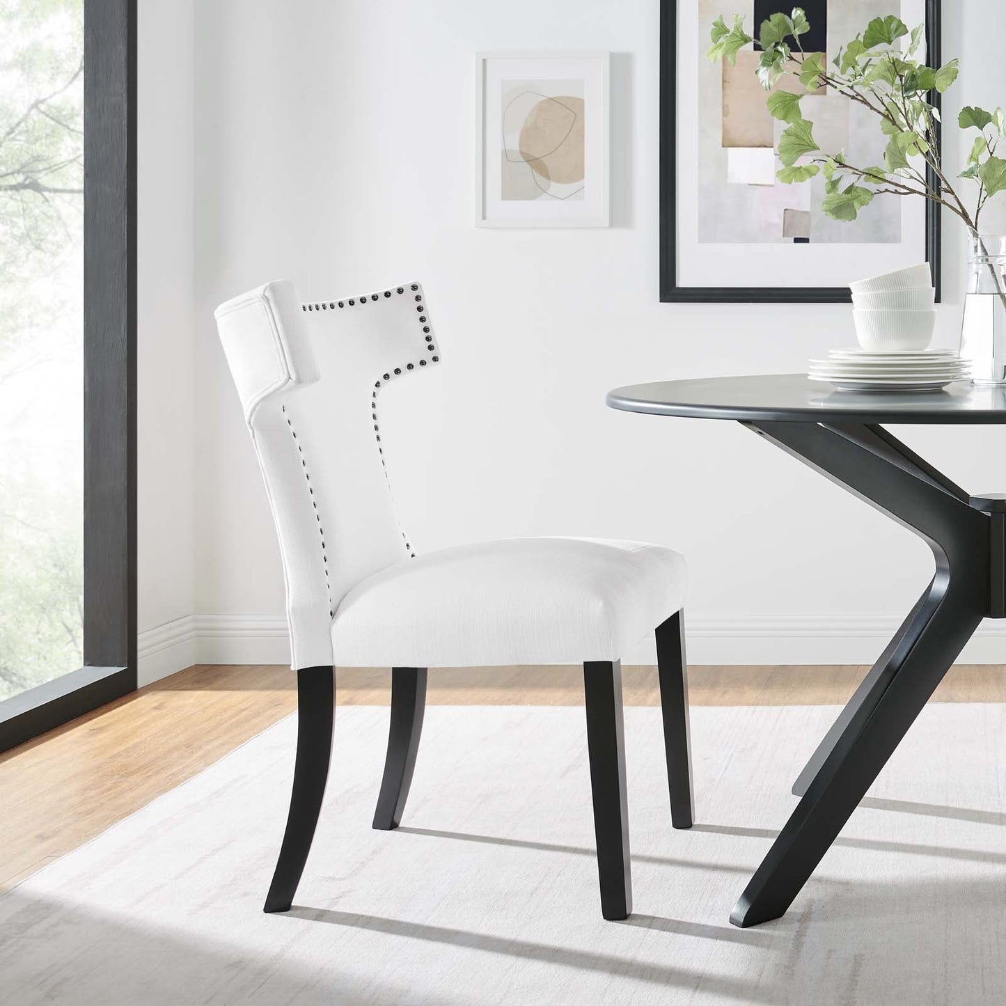 Modway Curve Fabric Dining Chair | Dining Chairs | 