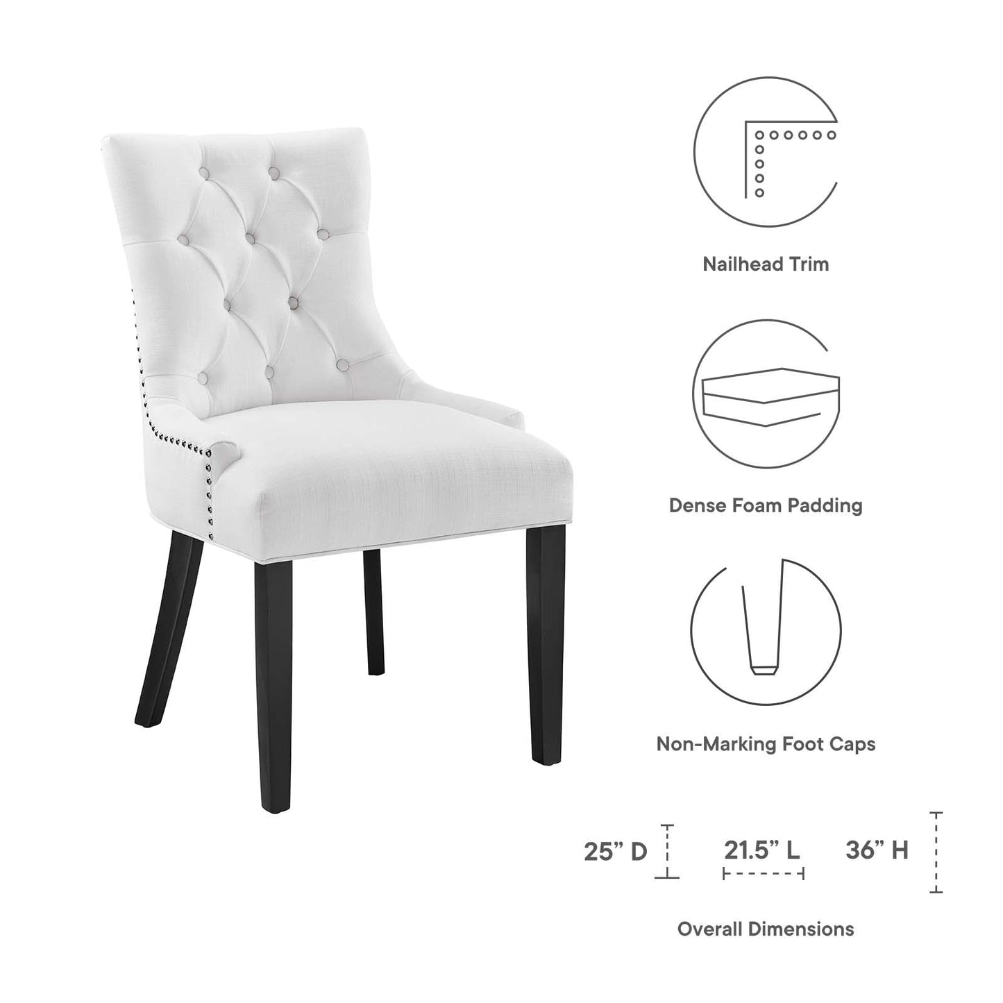 Modway Regent Fabric Dining Chair | Dining Chairs | Modishstore-52