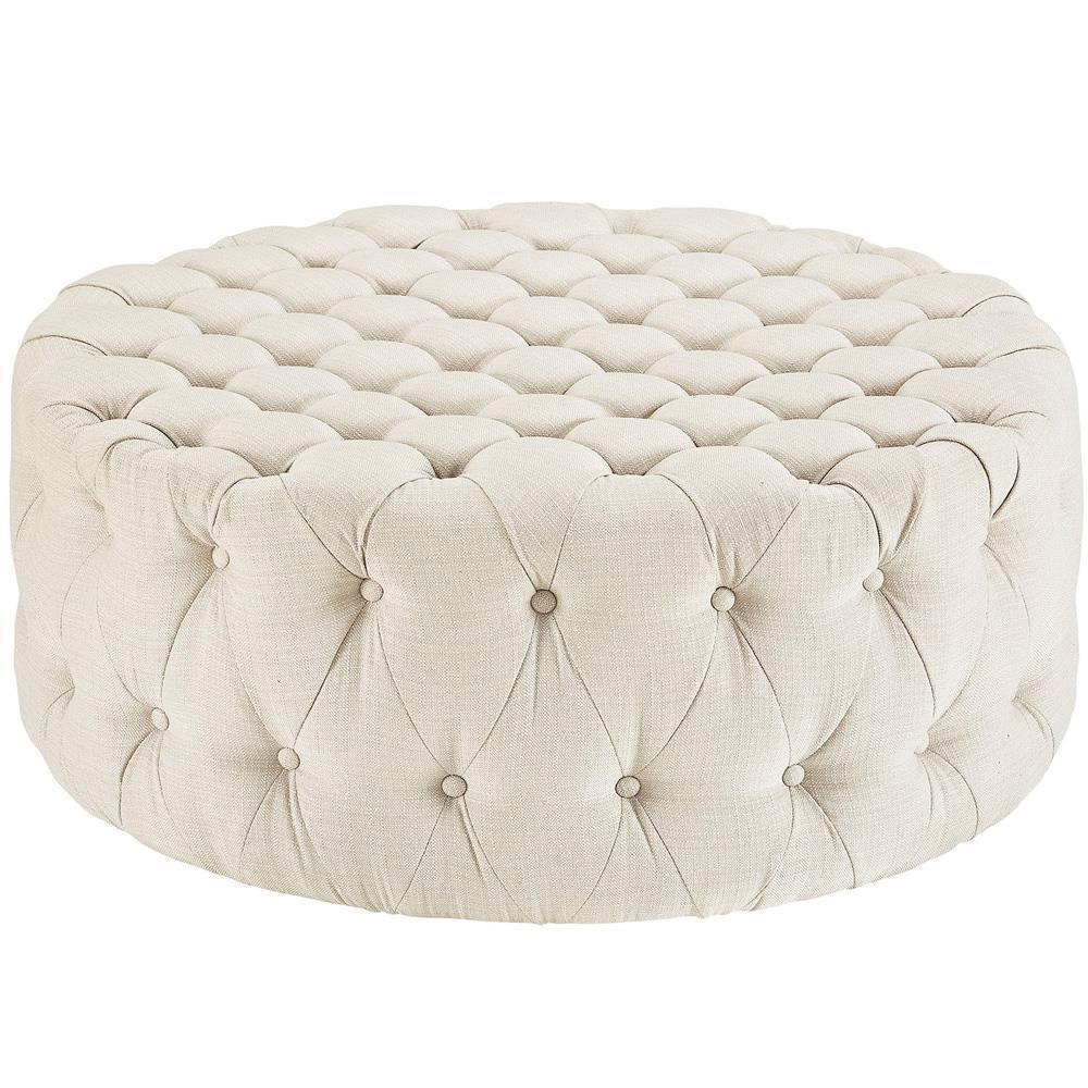 Modway Amour Upholstered Fabric Ottoman