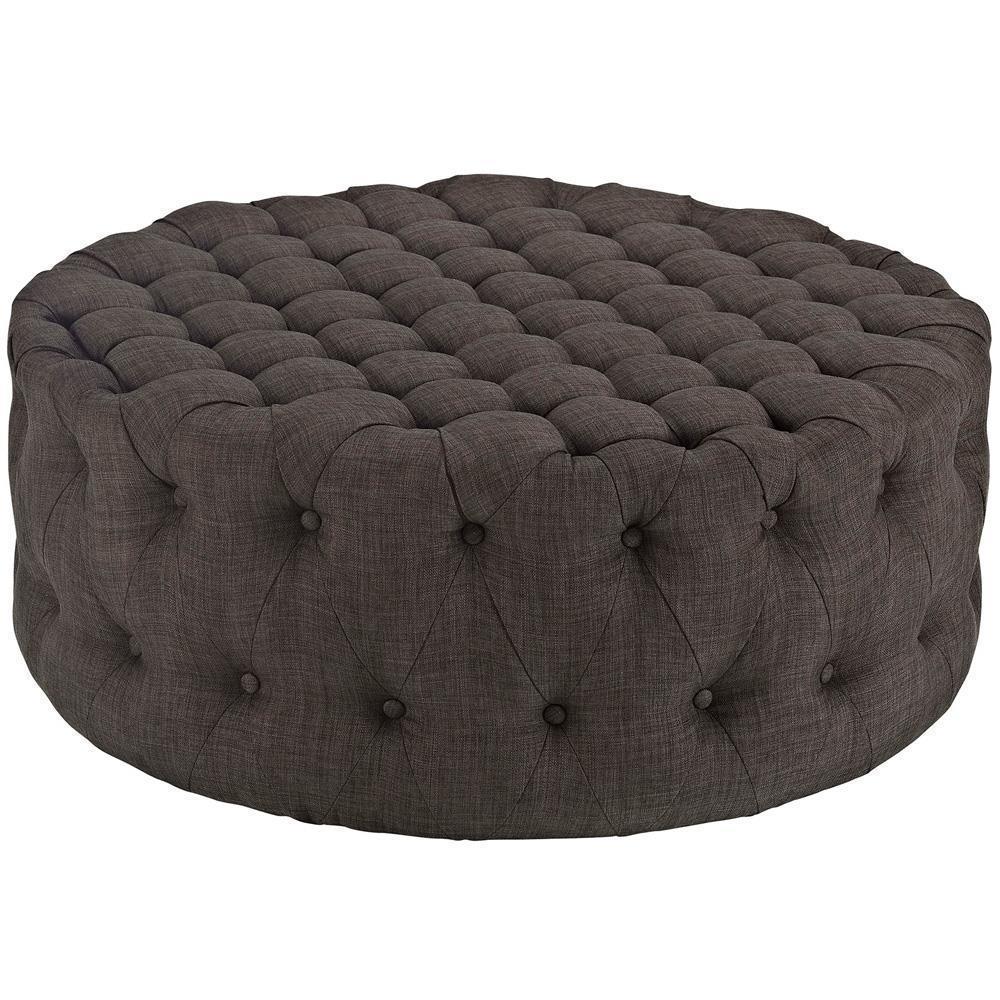 Modway Amour Upholstered Fabric Ottoman