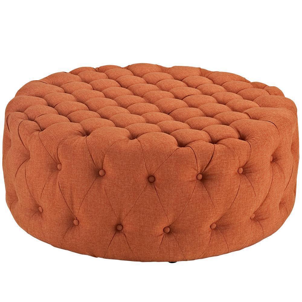 Modway Amour Upholstered Fabric Ottoman