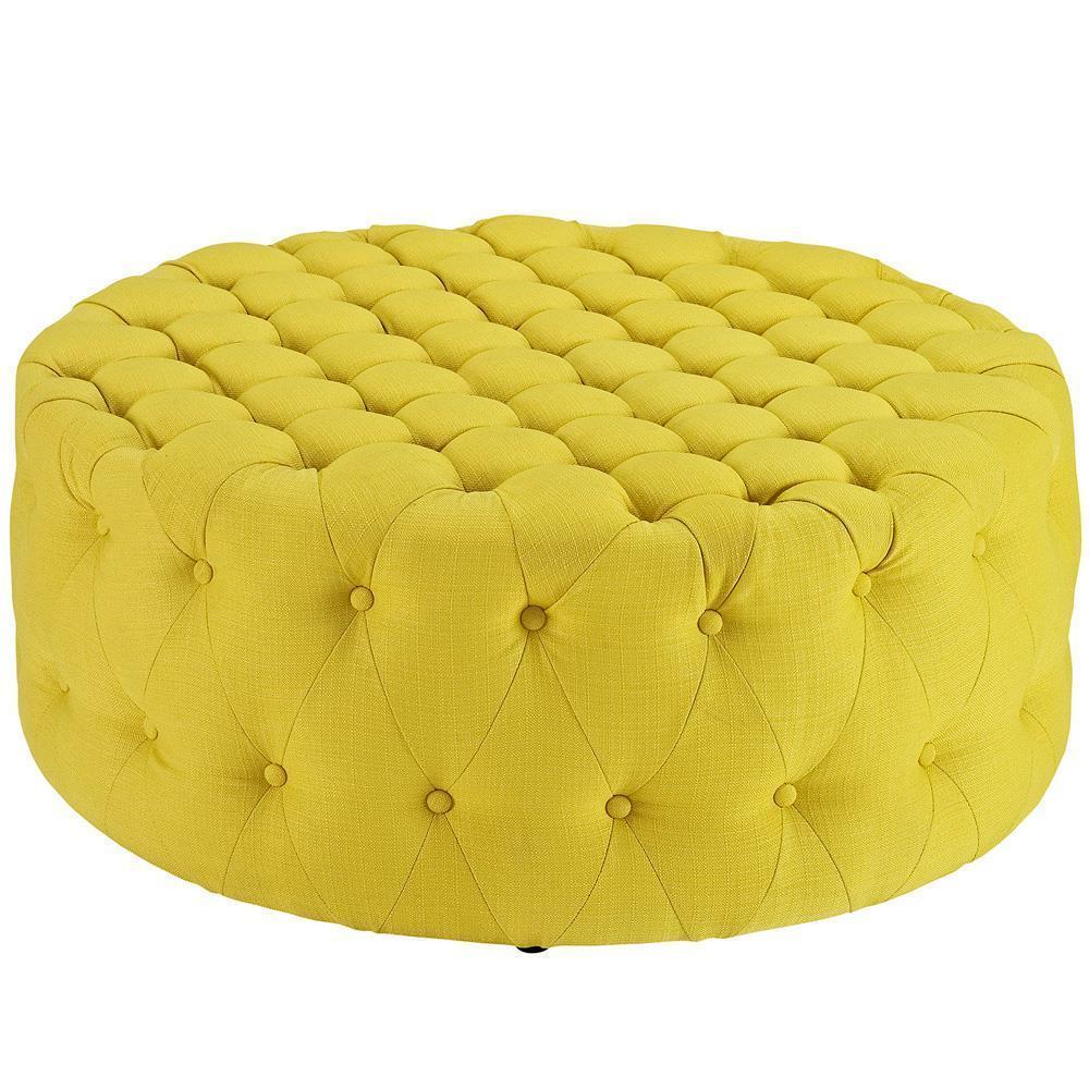 Modway Amour Upholstered Fabric Ottoman
