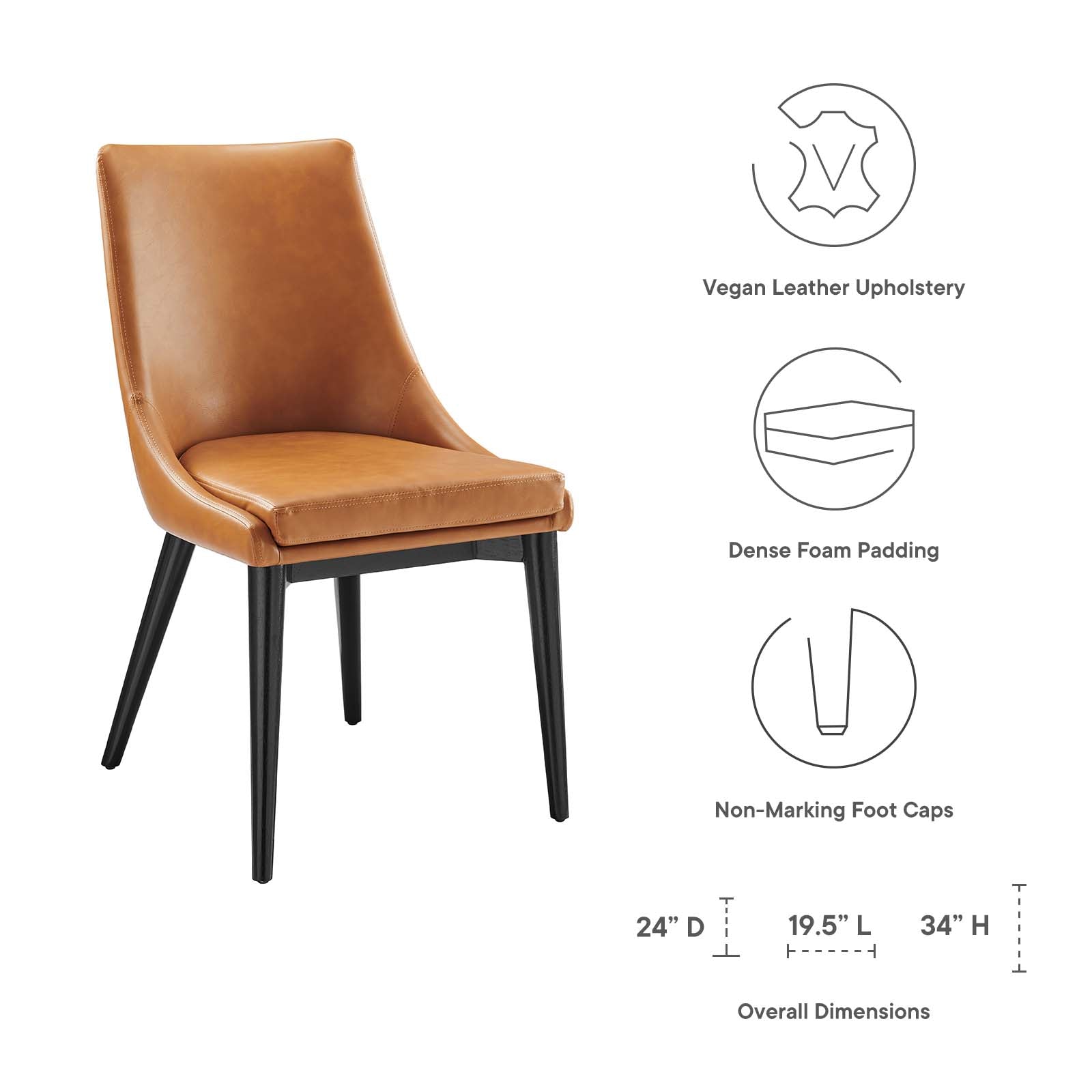 Modway Viscount Vinyl Dining Chair | Dining Chairs | Modishstore-23