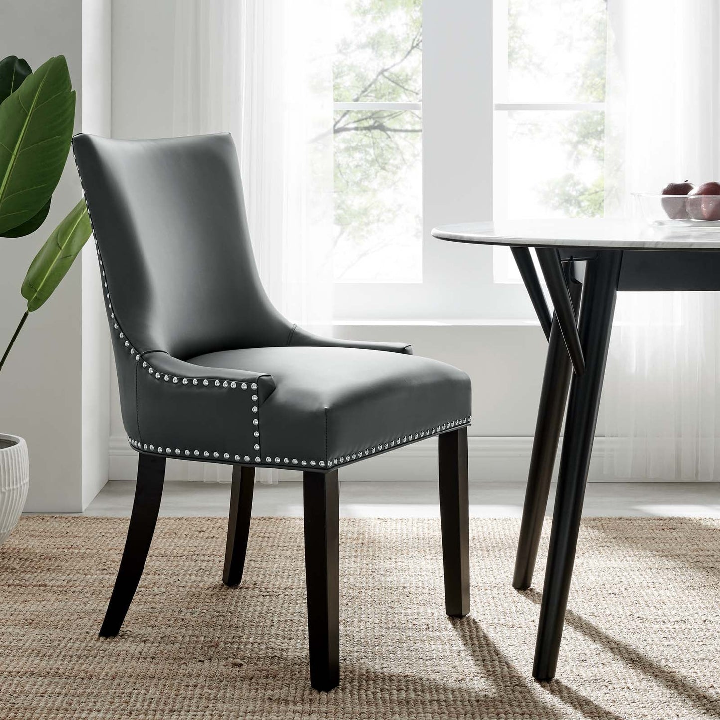 Modway Marquis Faux Leather Dining Chair | Dining Chairs | Modishstore-17