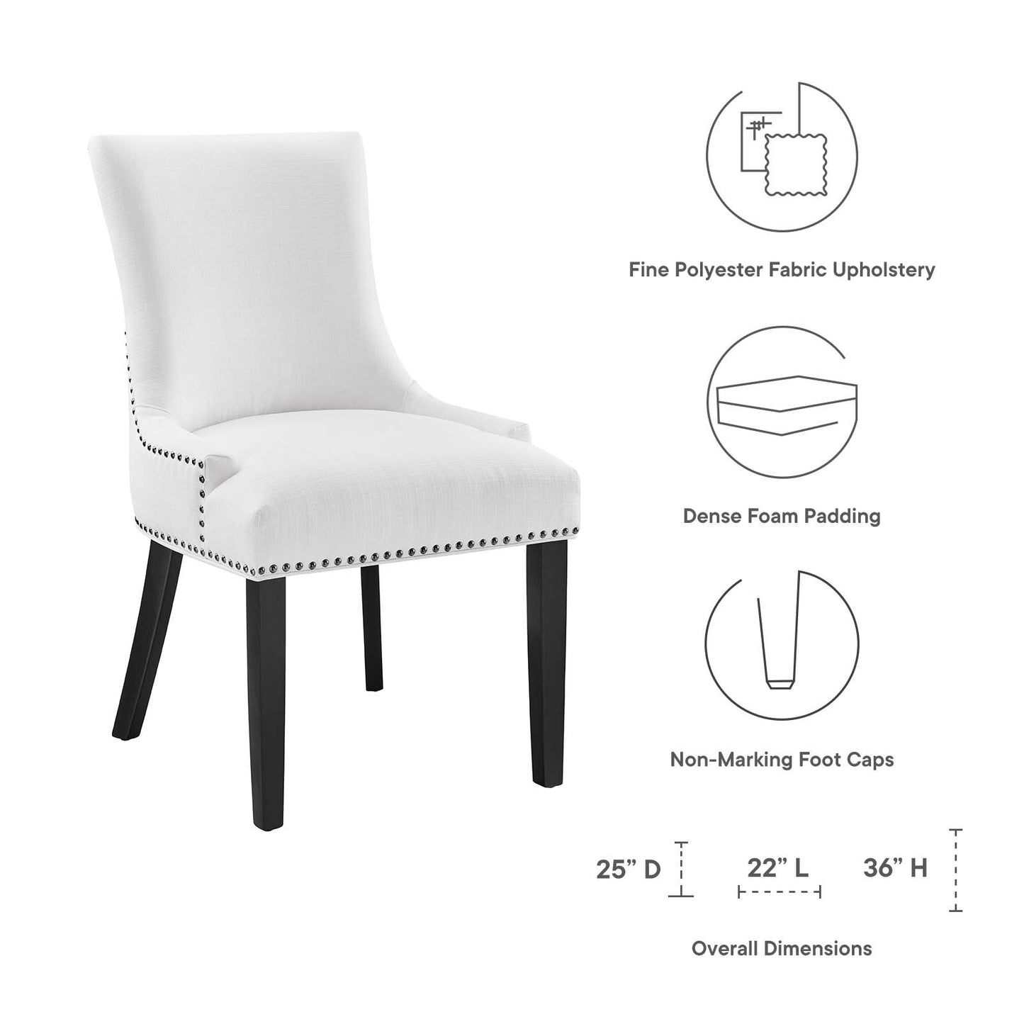 Modway Marquis Fabric Dining Chair | Dining Chairs | Modishstore-51