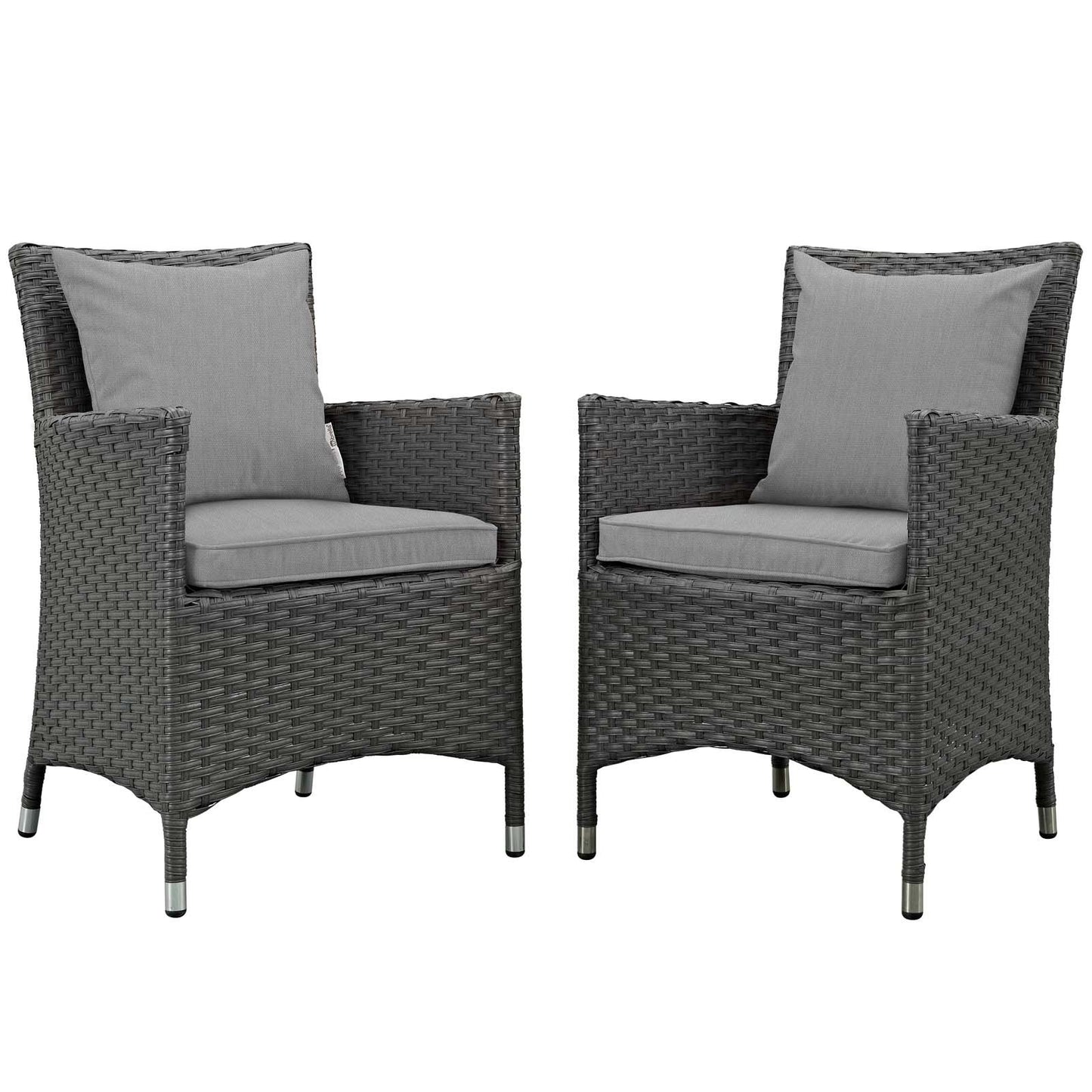 Modway Sojourn 2 Piece Outdoor Patio Sunbrella® Dining Set