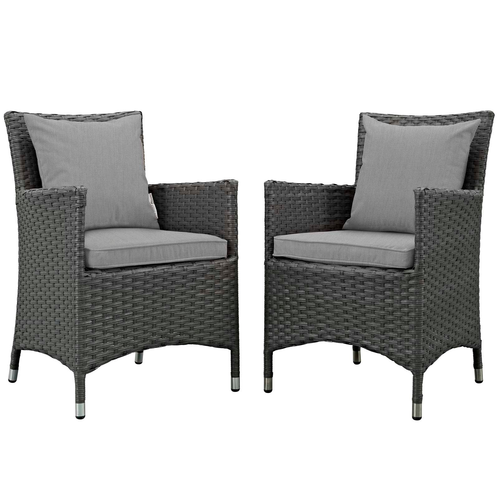 Modway Sojourn 2 Piece Outdoor Patio Sunbrella Dining Set | Outdoor Dining Sets | Modishstore-25