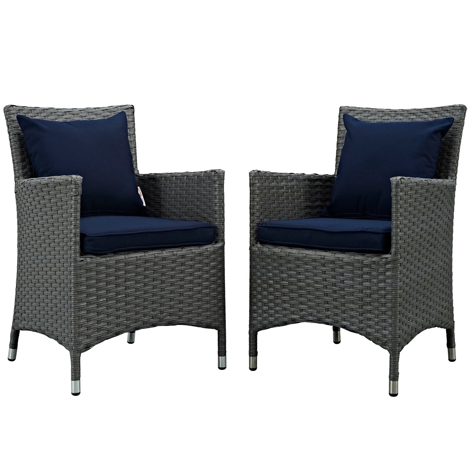 Modway Sojourn 2 Piece Outdoor Patio Sunbrella Dining Set | Outdoor Dining Sets | Modishstore-23