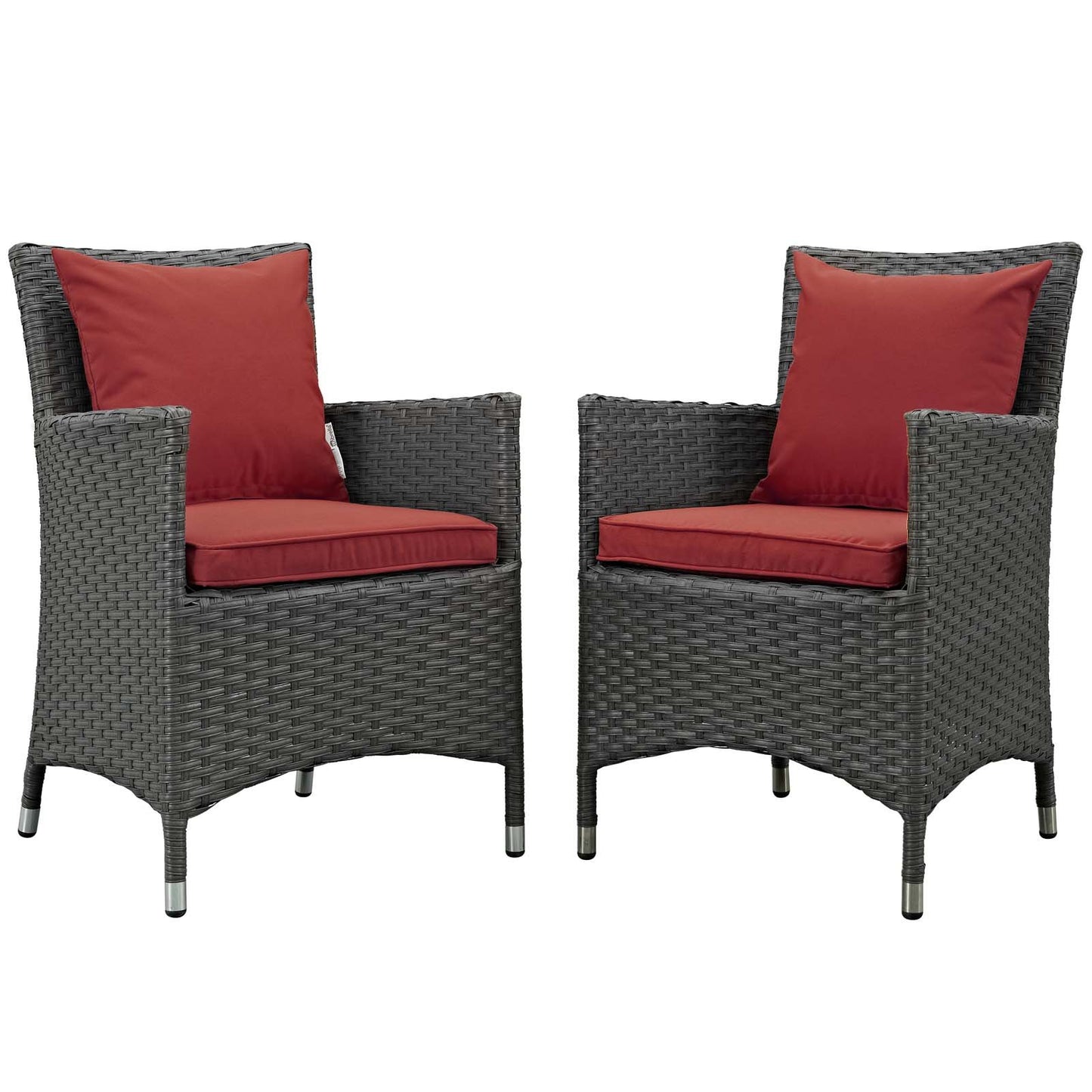 Modway Sojourn 2 Piece Outdoor Patio Sunbrella® Dining Set