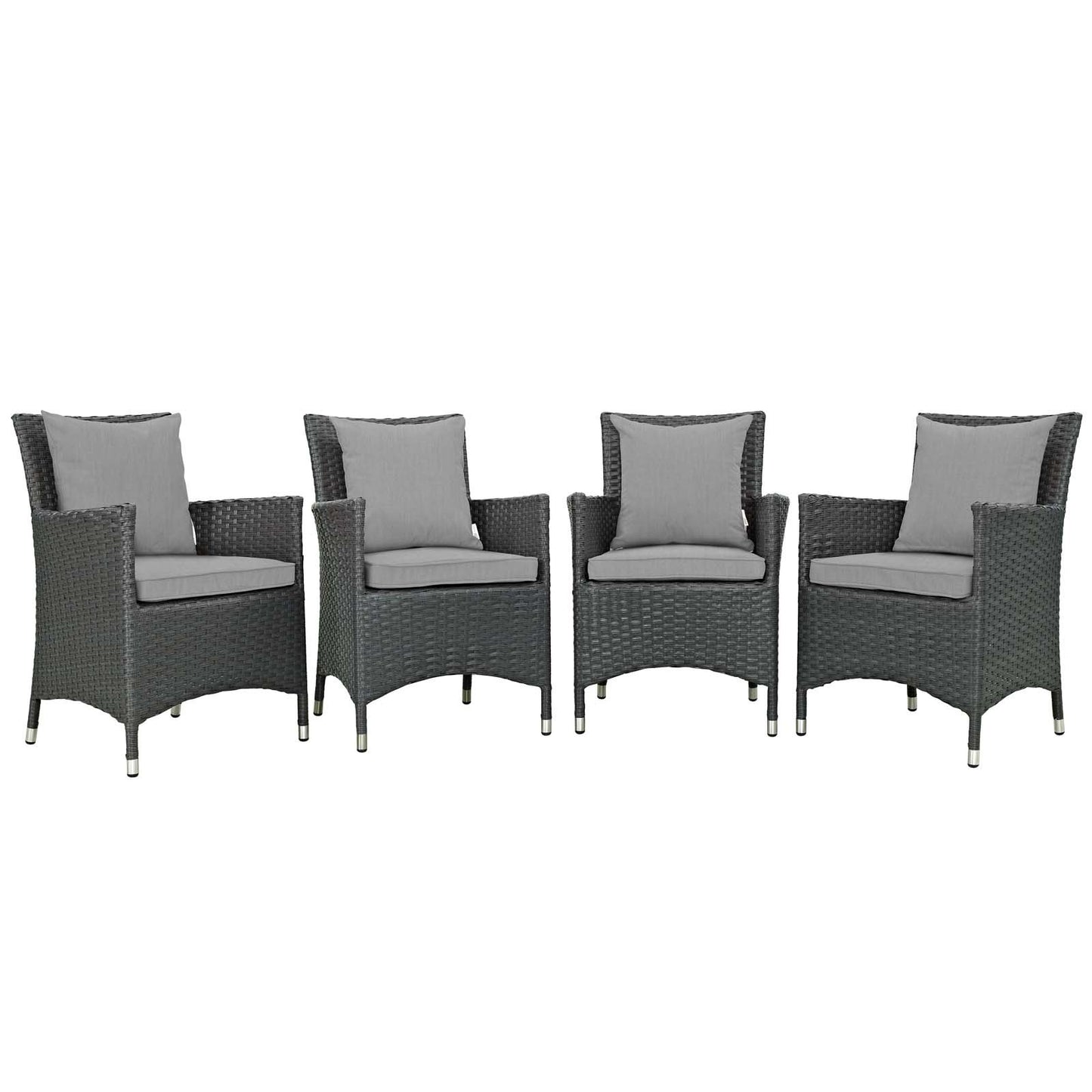 Modway Sojourn 4 Piece Outdoor Patio Sunbrella® Dining Set